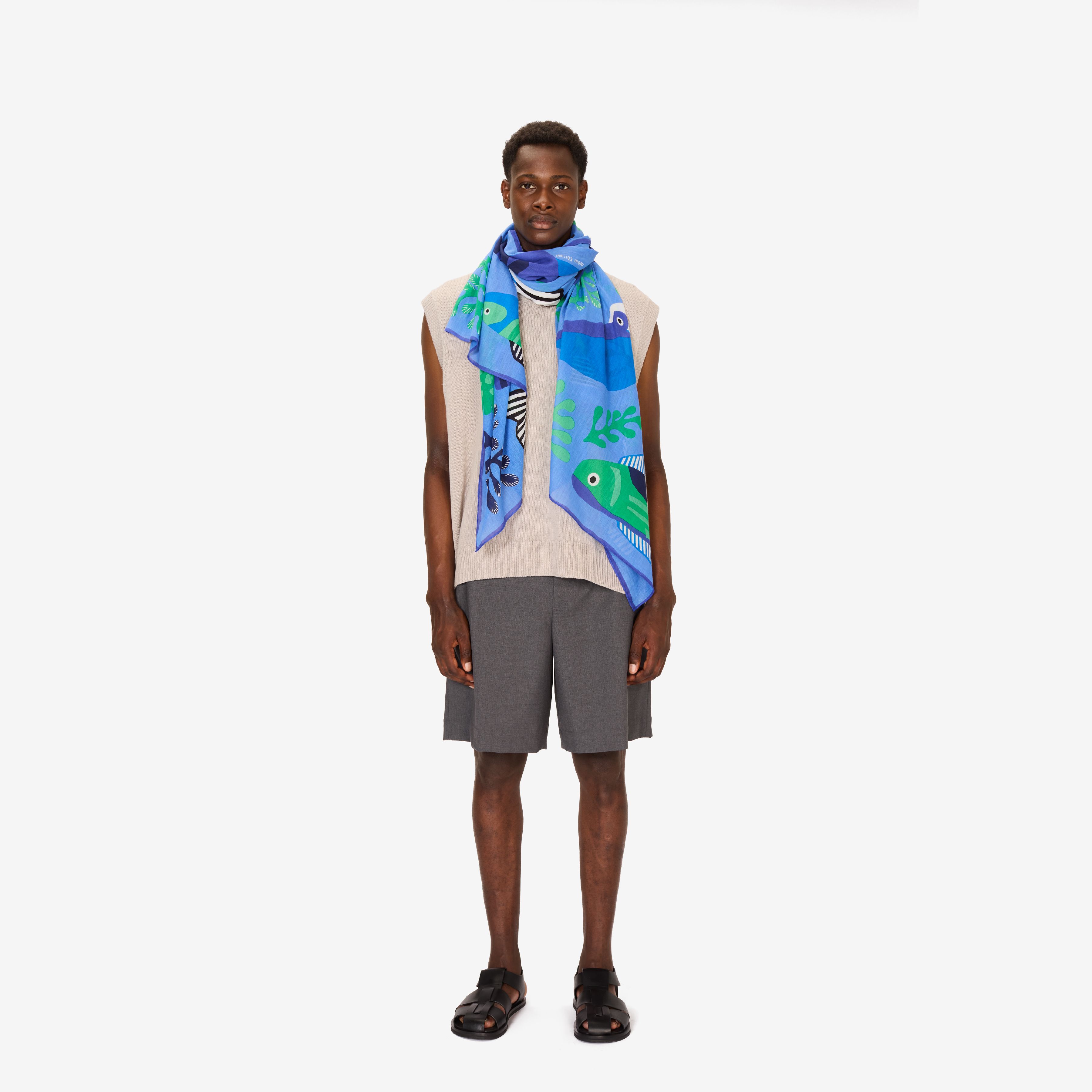 Scarf 100 - Splash - Navy