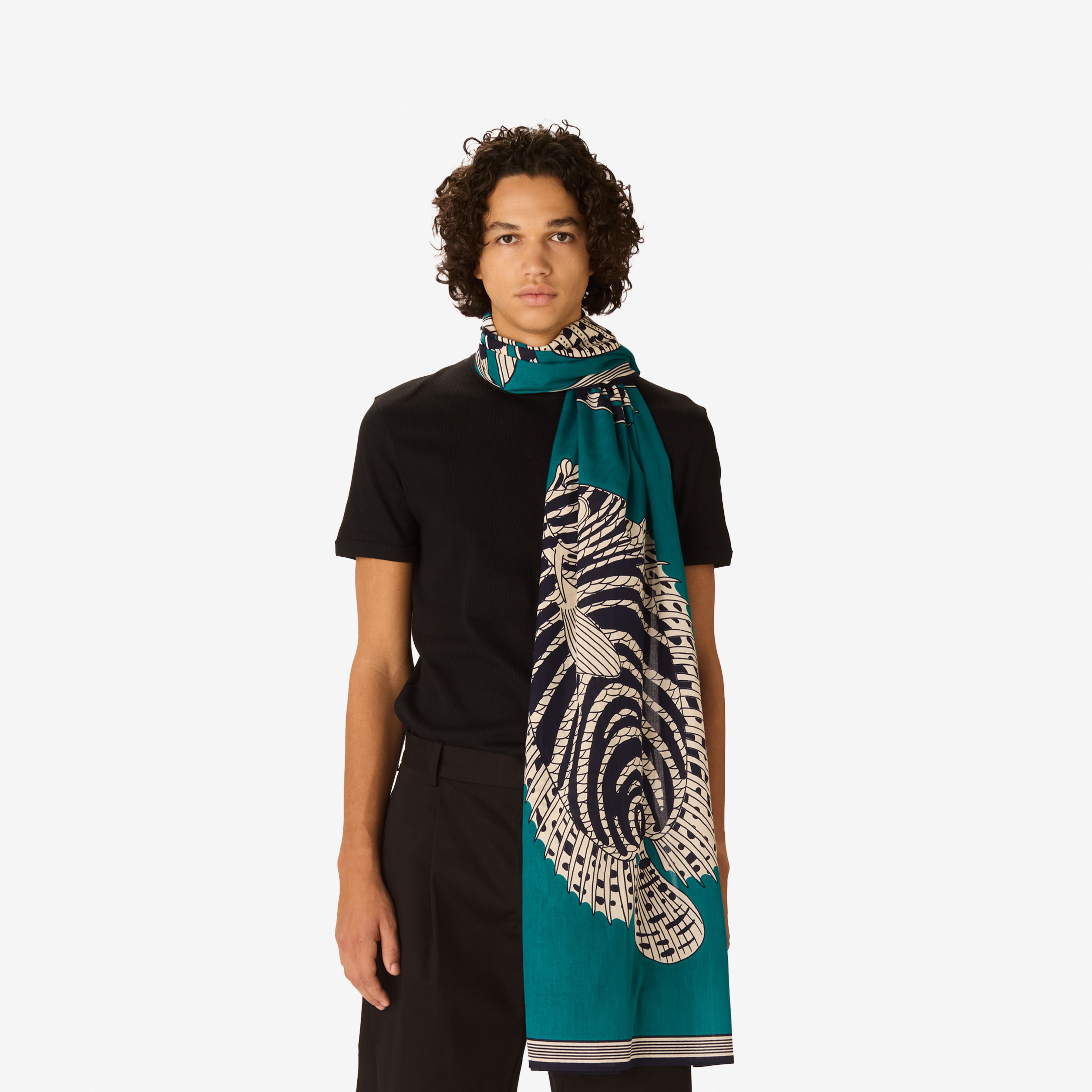 Scarf 100 - Vague - Turquoise
