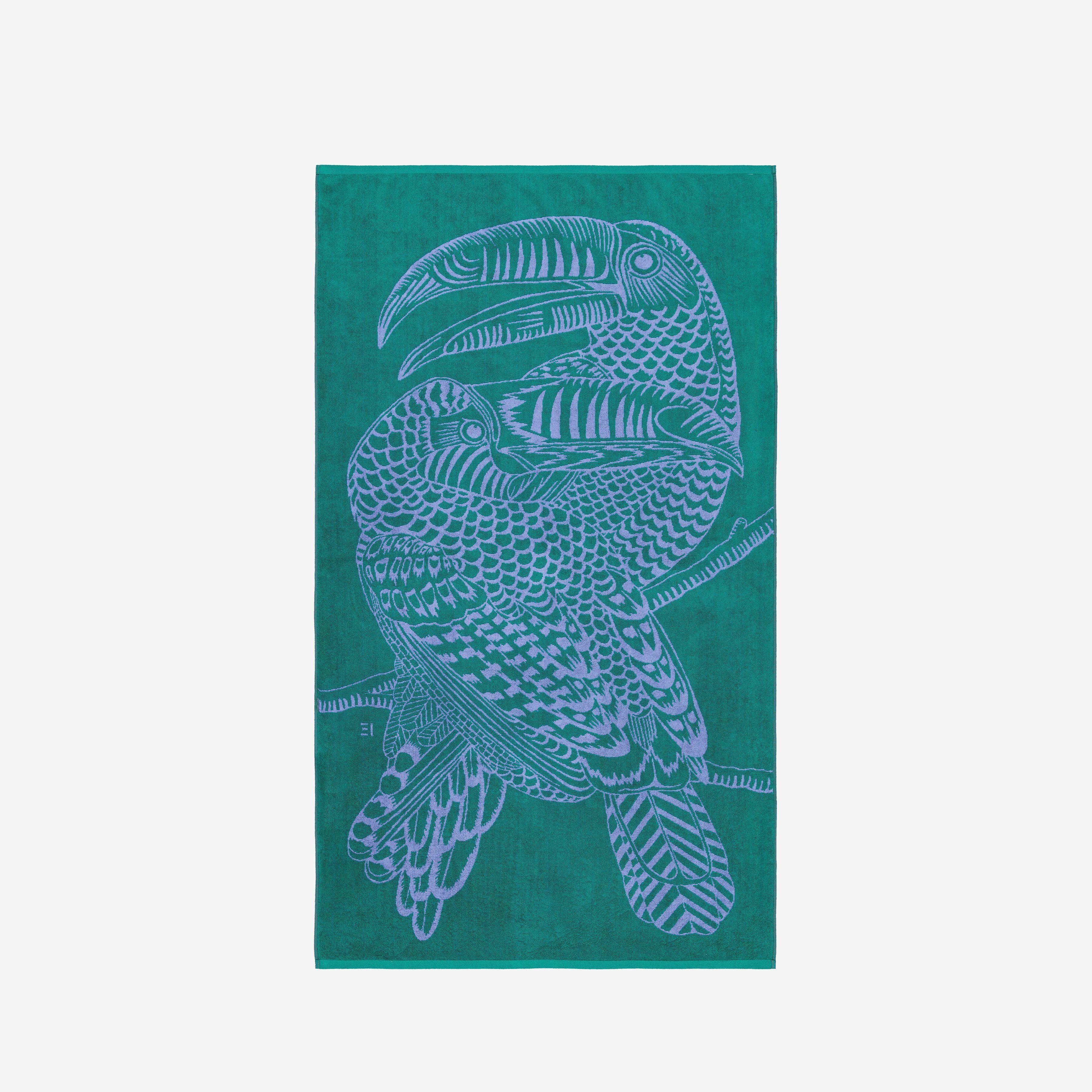 Serviette de Plage - Toucan - Lavande