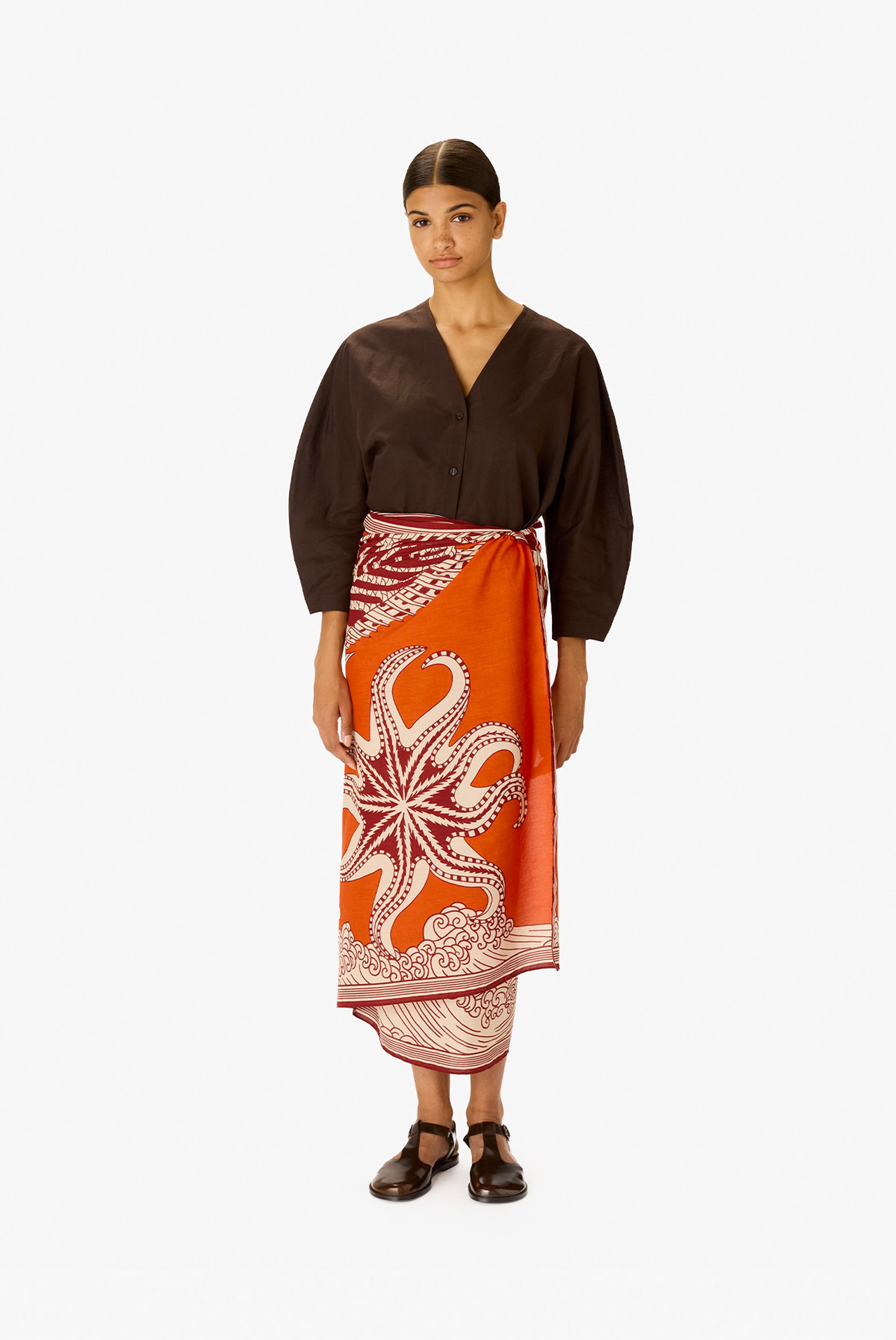 Scarf 100 - Vague - Orange