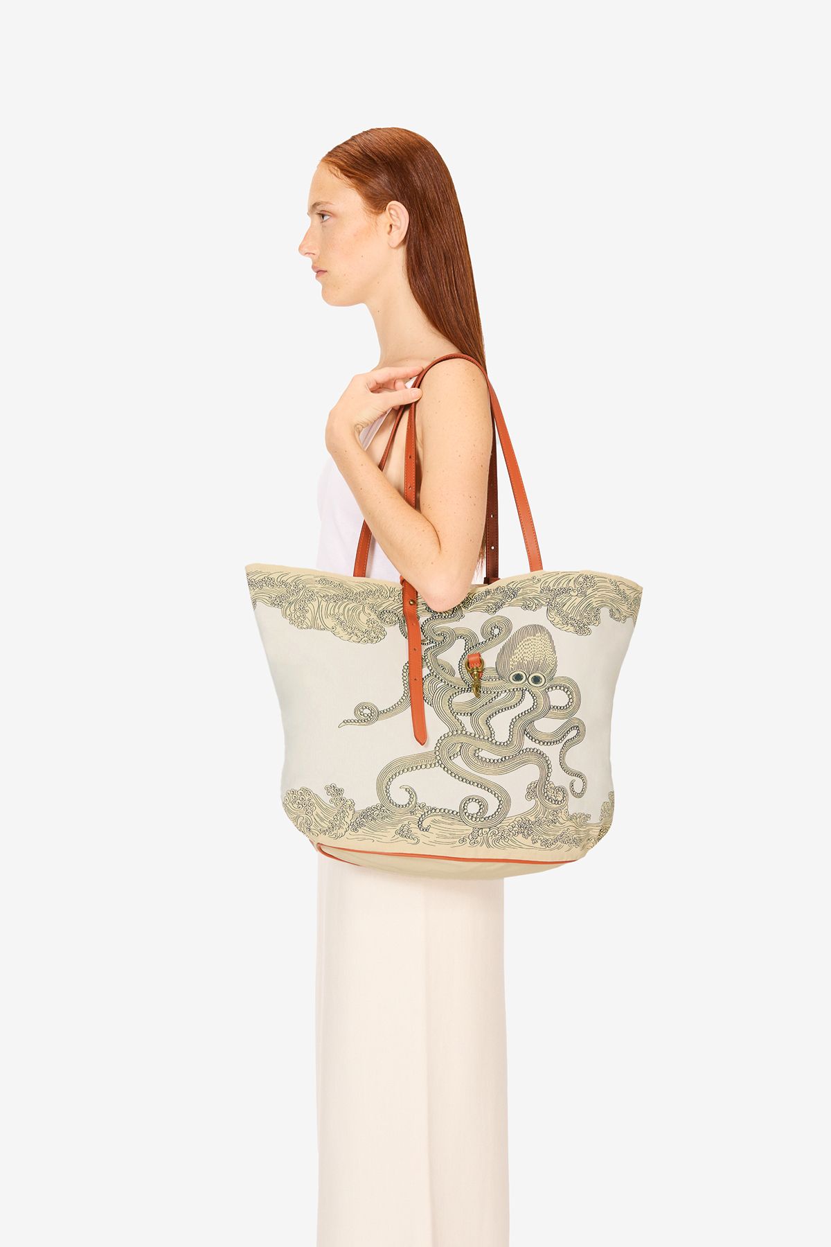 Soft Shopping Bag - Poseidon - Natural