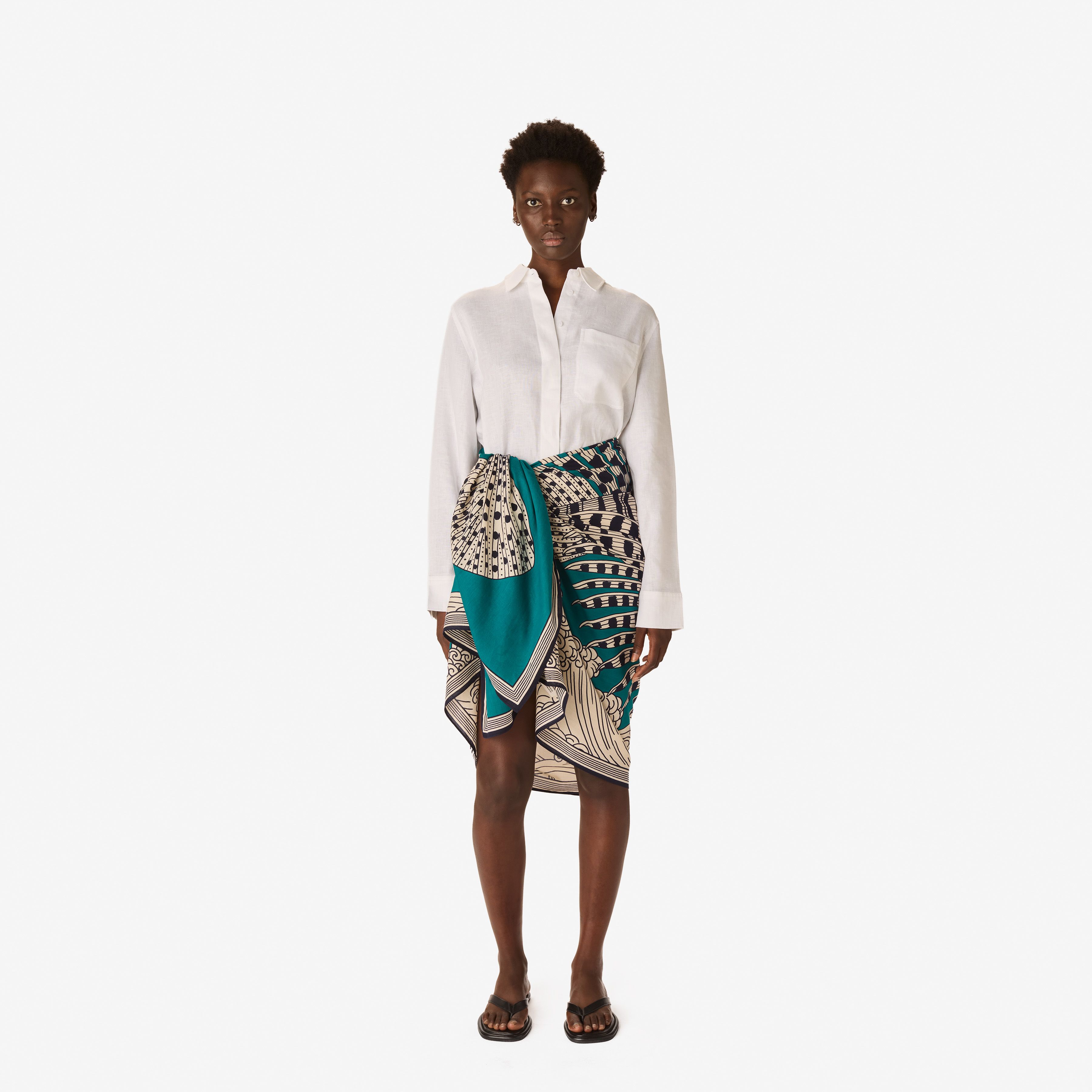Scarf 100 - Vague - Turquoise