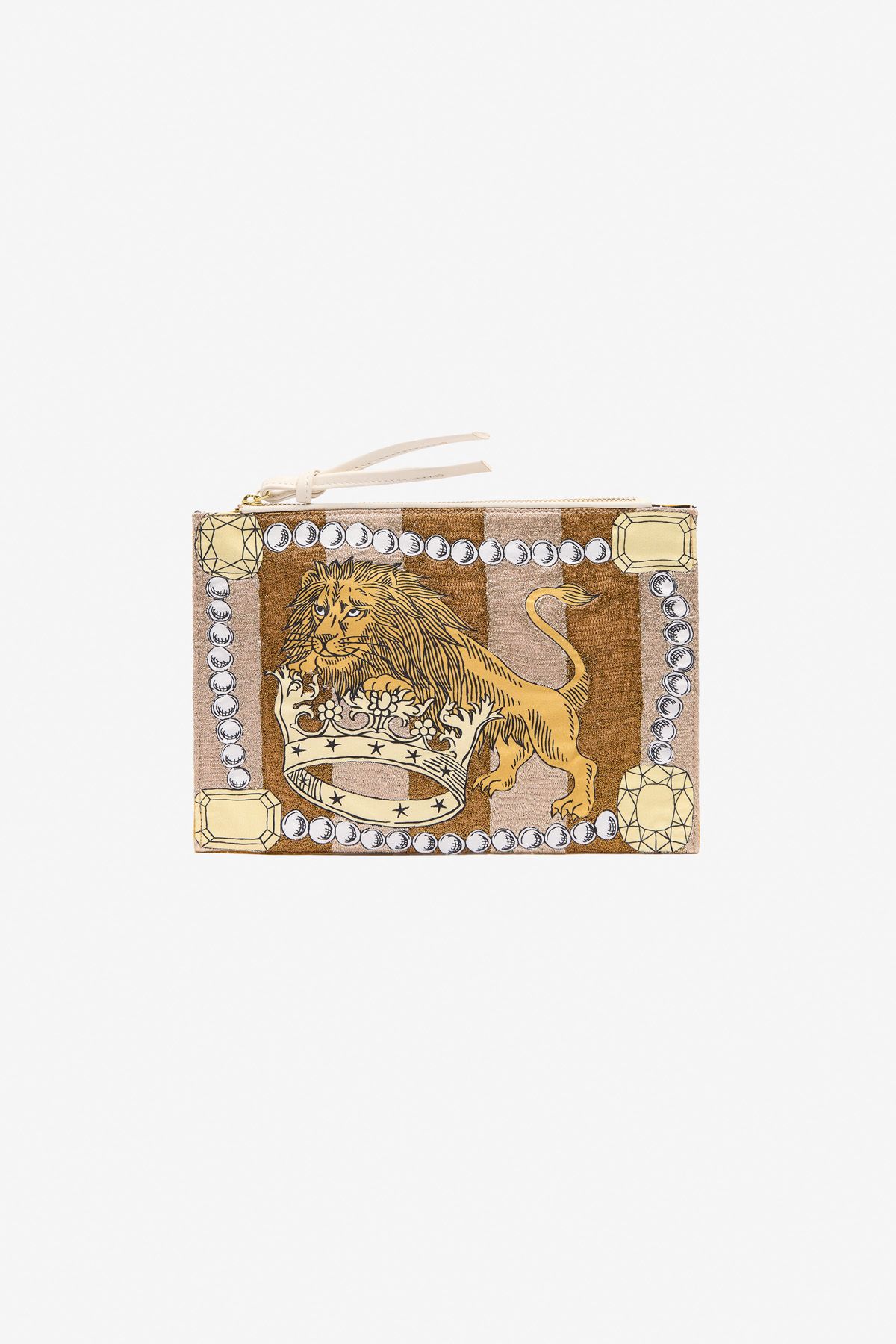 Embroidered Pouch - Le Joaillier - Natural