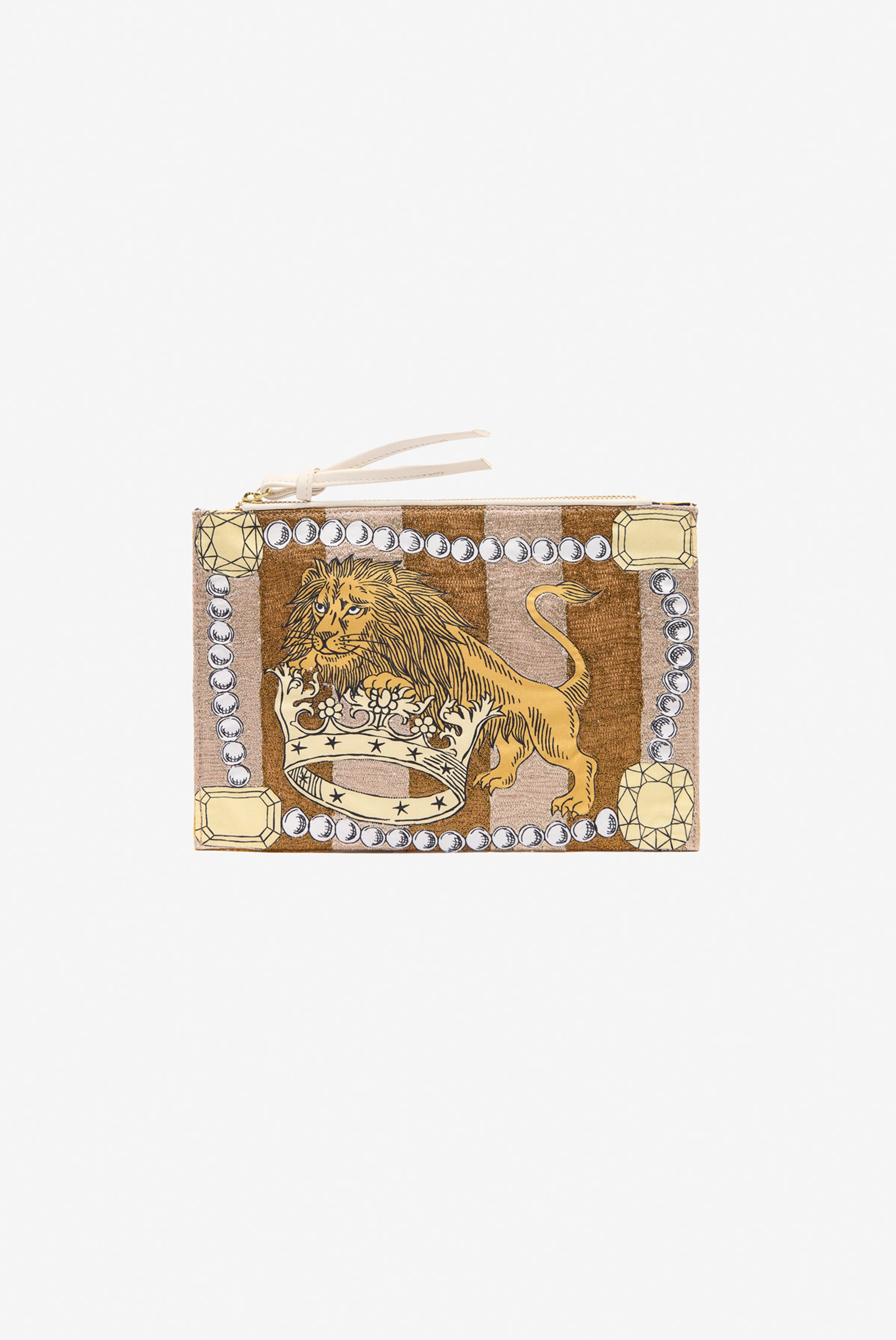 Embroidered Pouch - Le Joaillier - Natural
