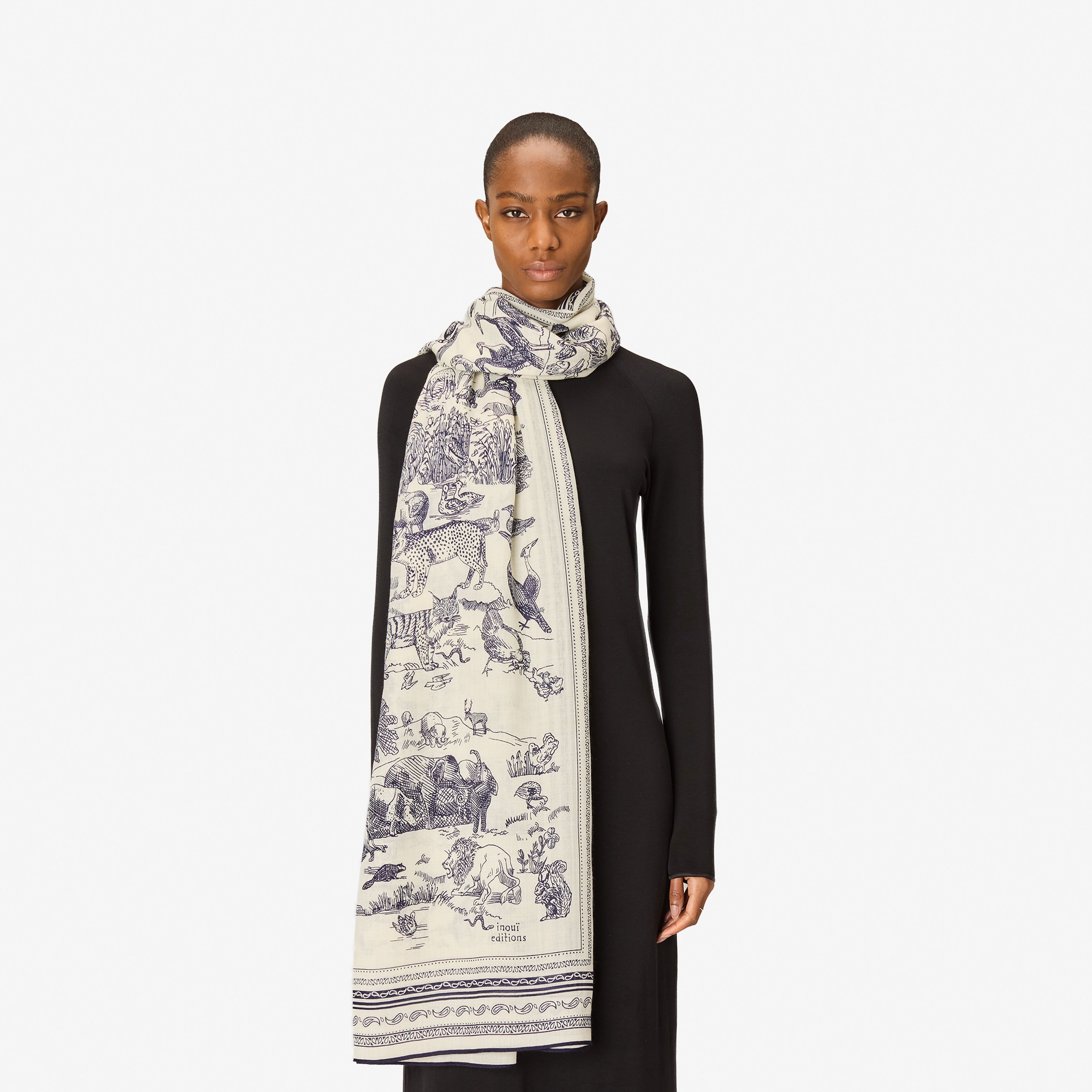 Scarf 130 - Reverie - White