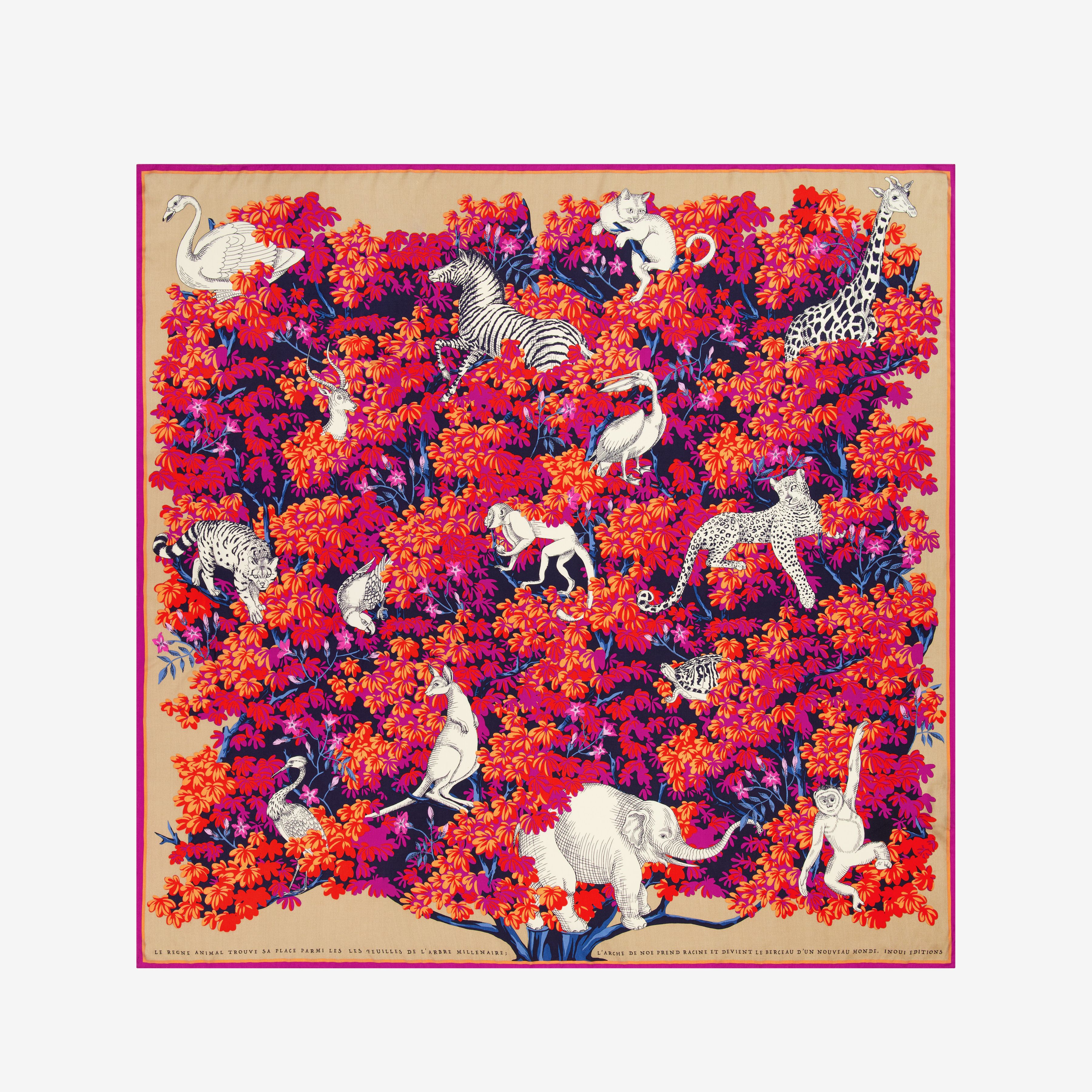 Quadrato 130 - Bestiaire - Fucsia