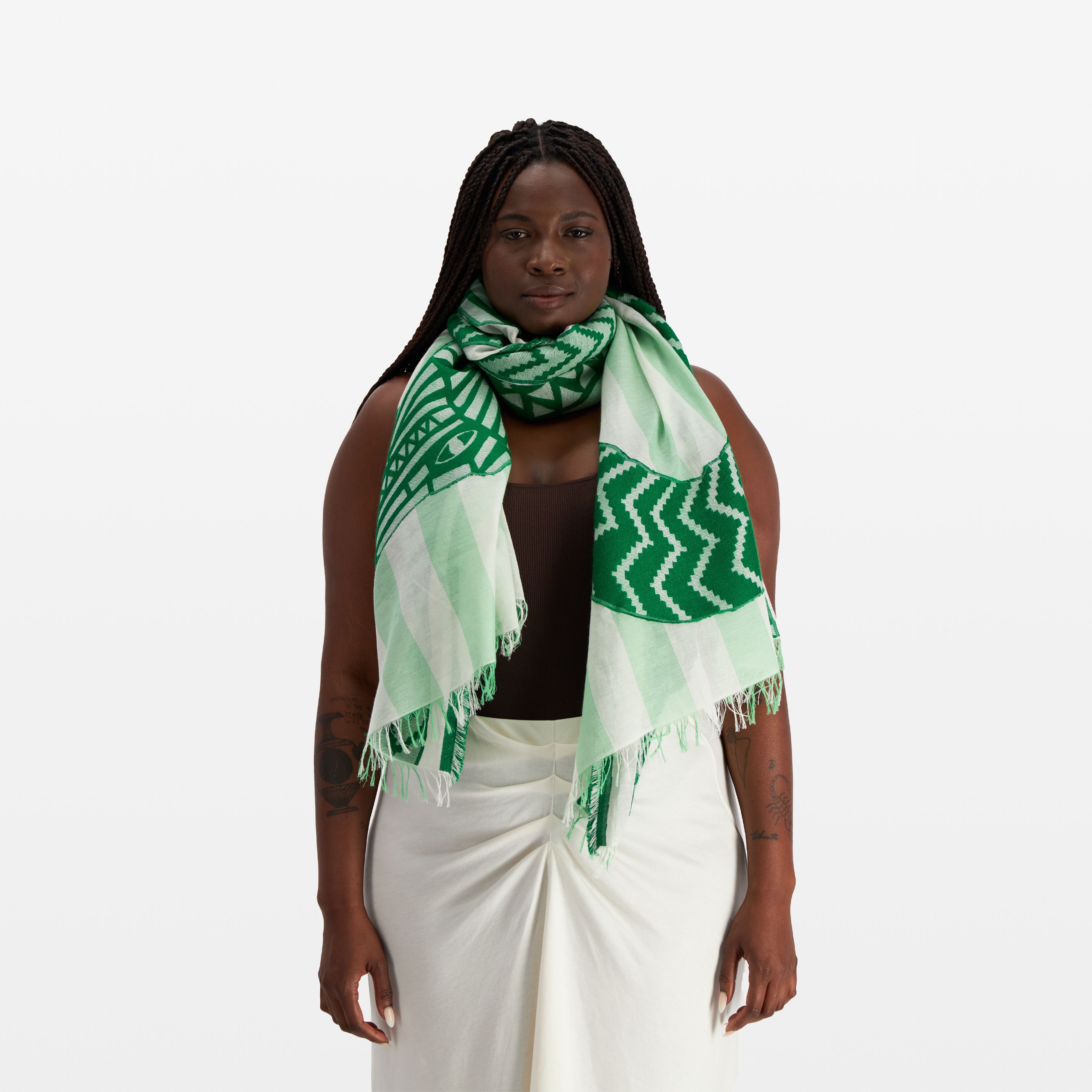 Scarf 70 - Attila 3D - Mint