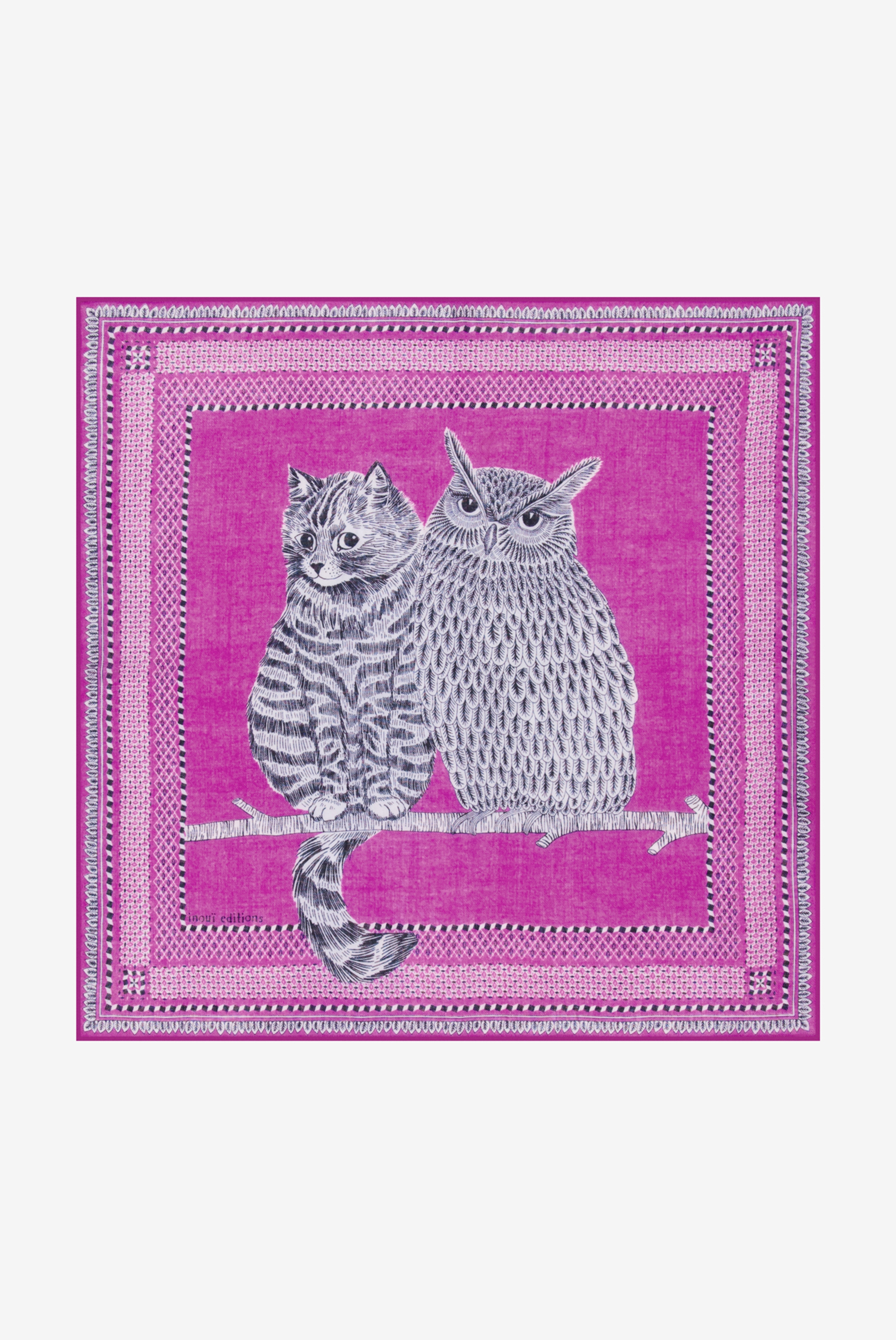 Square 70- Chouette - Purple