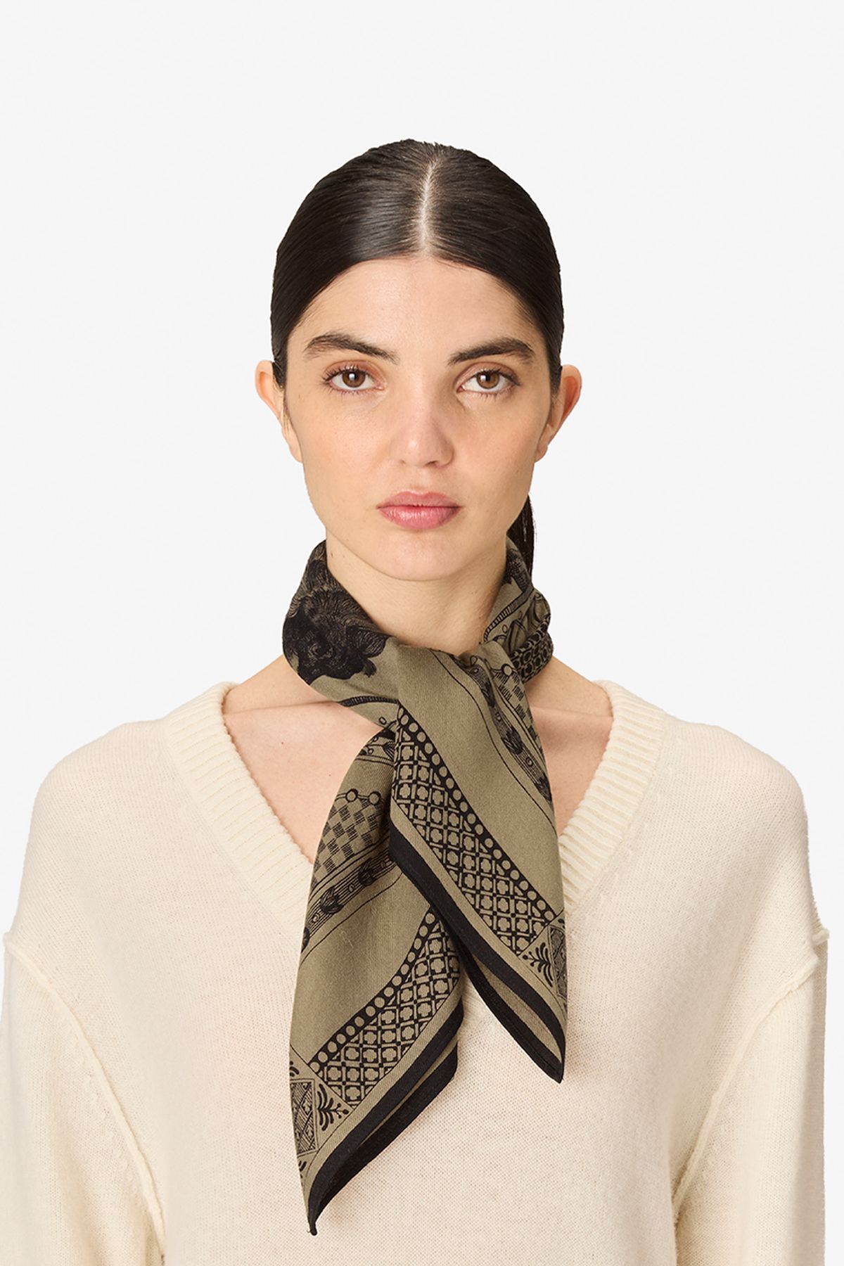 Square 70- Barocco - Golden Brown