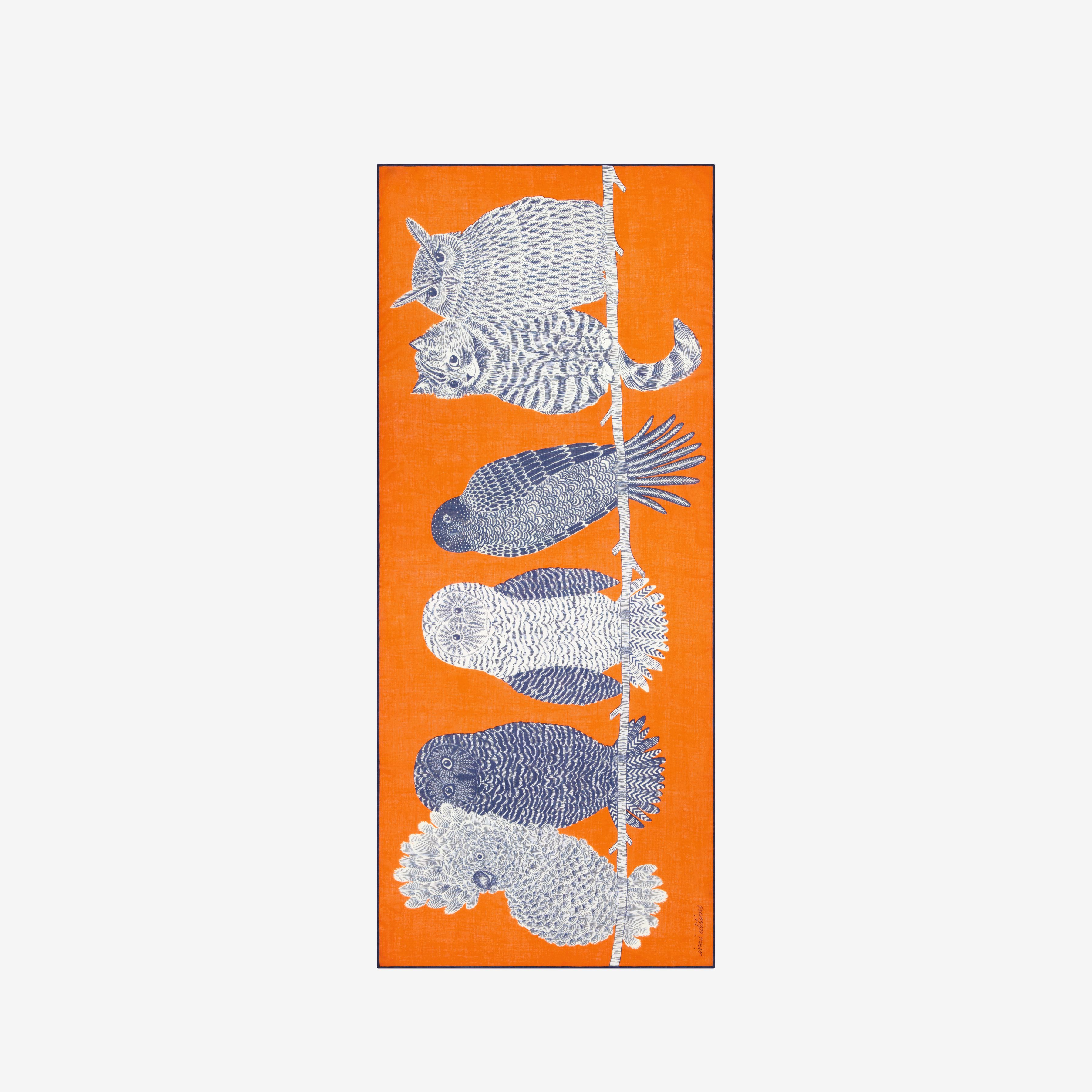 Bufanda 80 - Chouette - Naranja