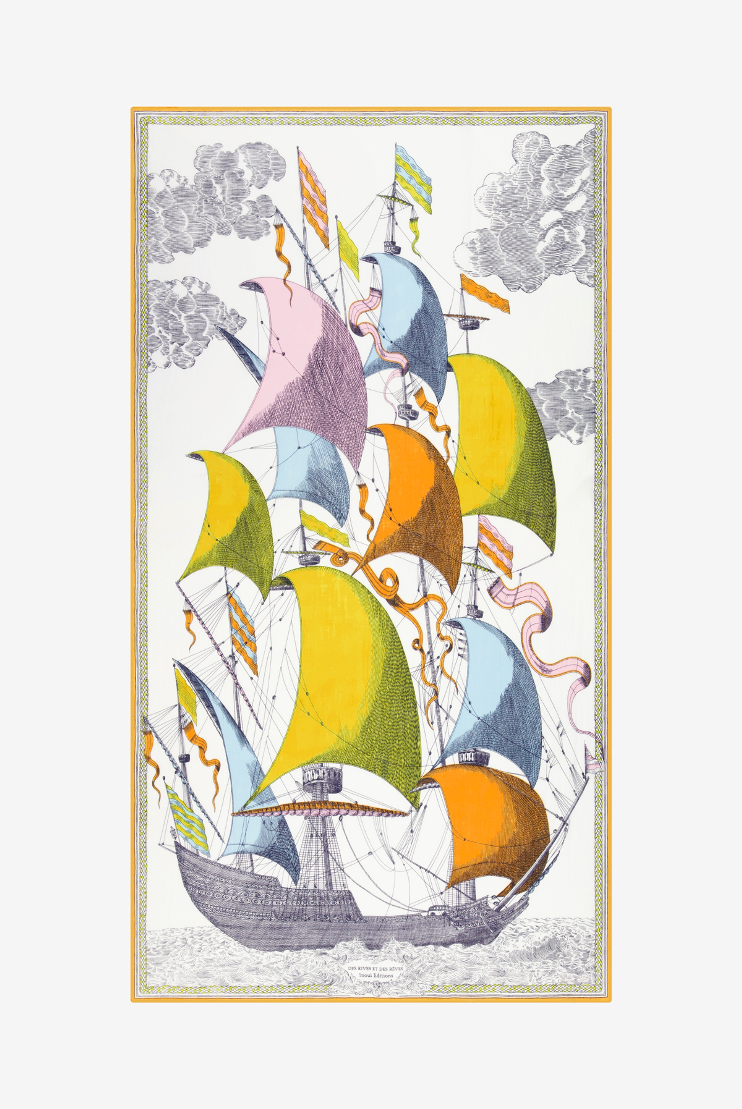 Scarf 100 - Des Rives et des Reves - Multicolor