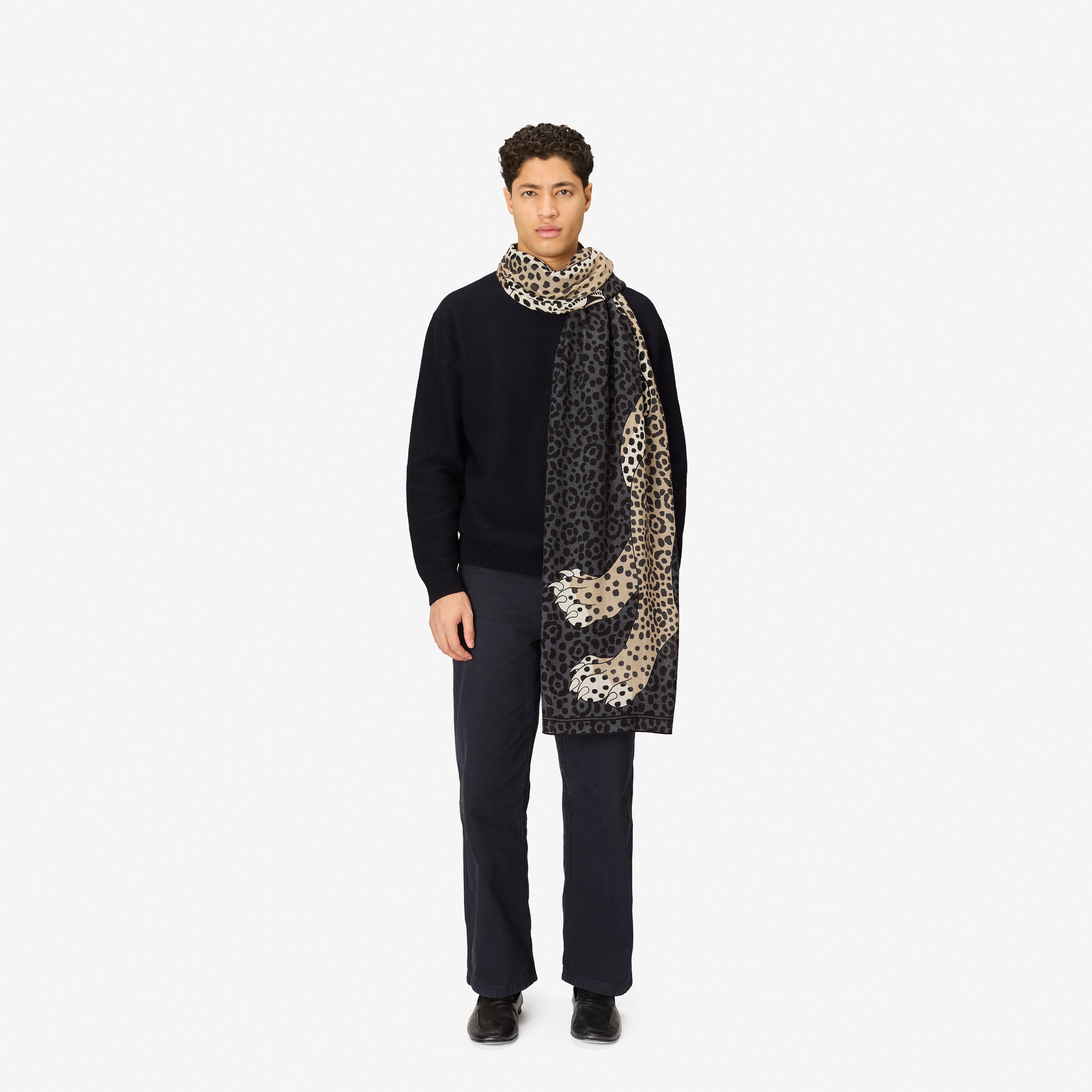 Scarf 100 - Felis - Grey