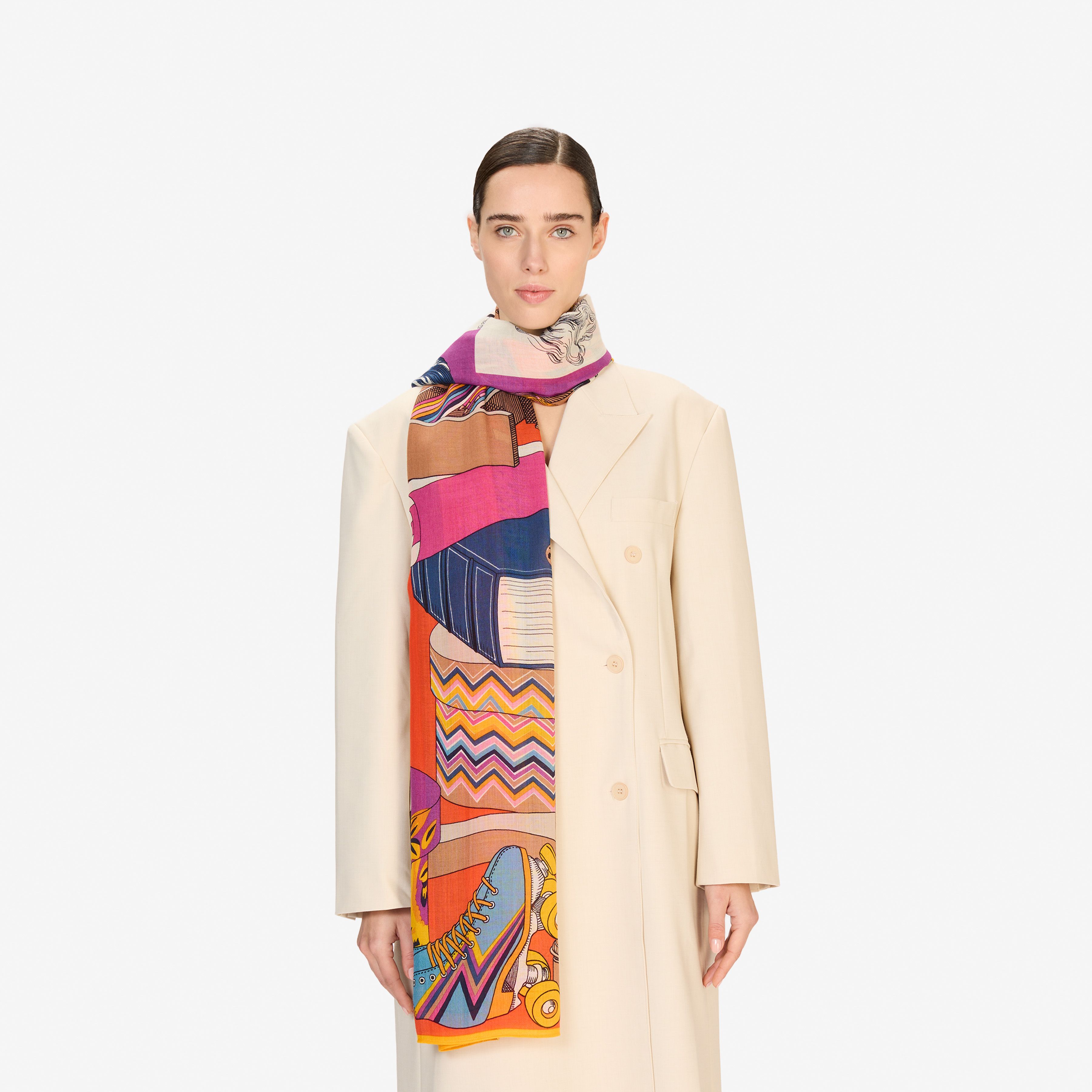 Bufanda 100 - Atelier - Naranja
