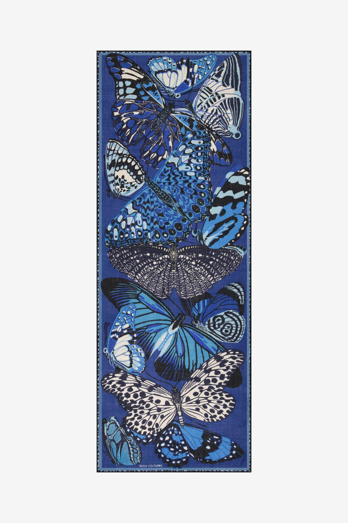 Schal 70 - Papillons - Blau