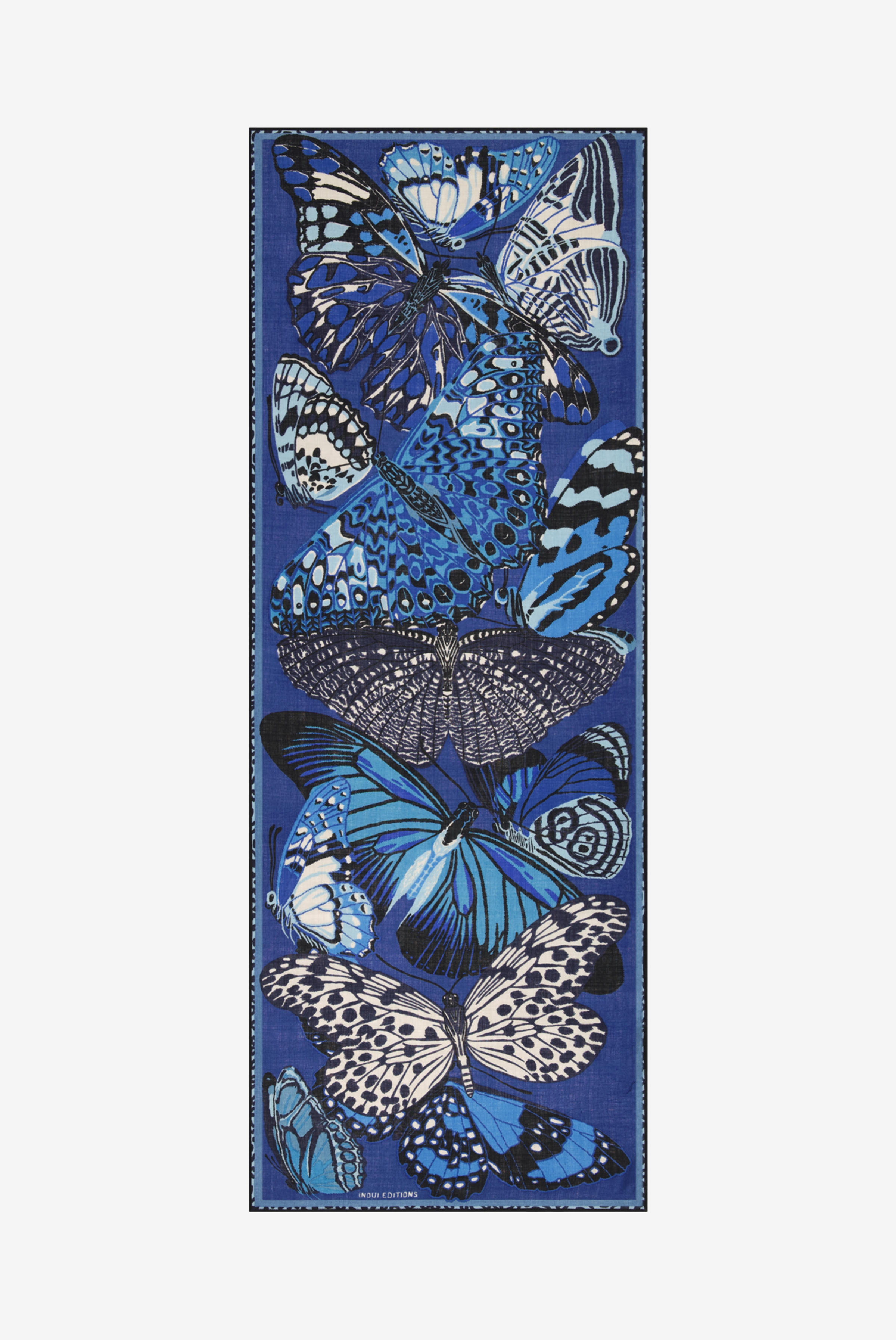 Scarf 70 - Papillons - Blue