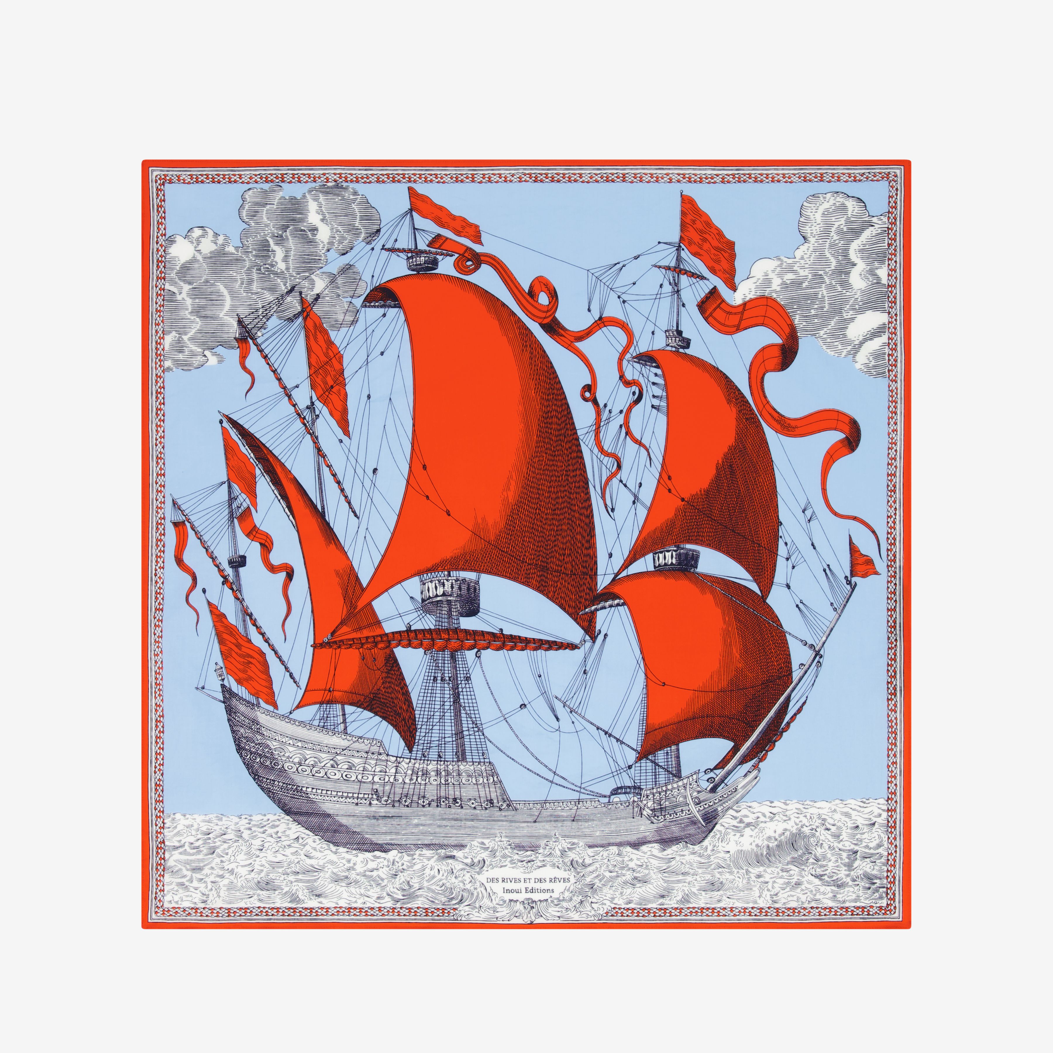 Square 65 - Des Rives Et Des Reves - Red