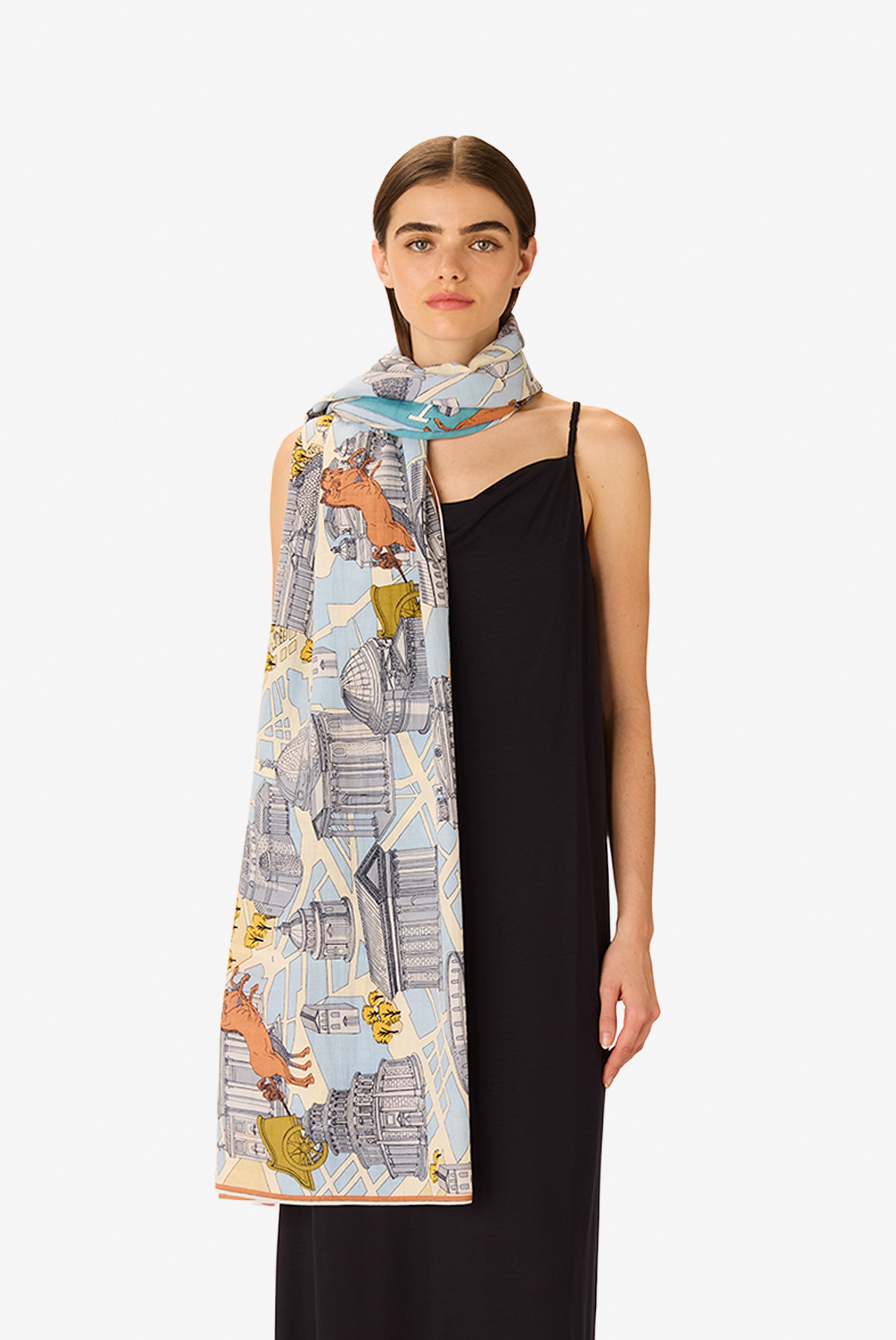 Scarf 100 - Rome - Grey