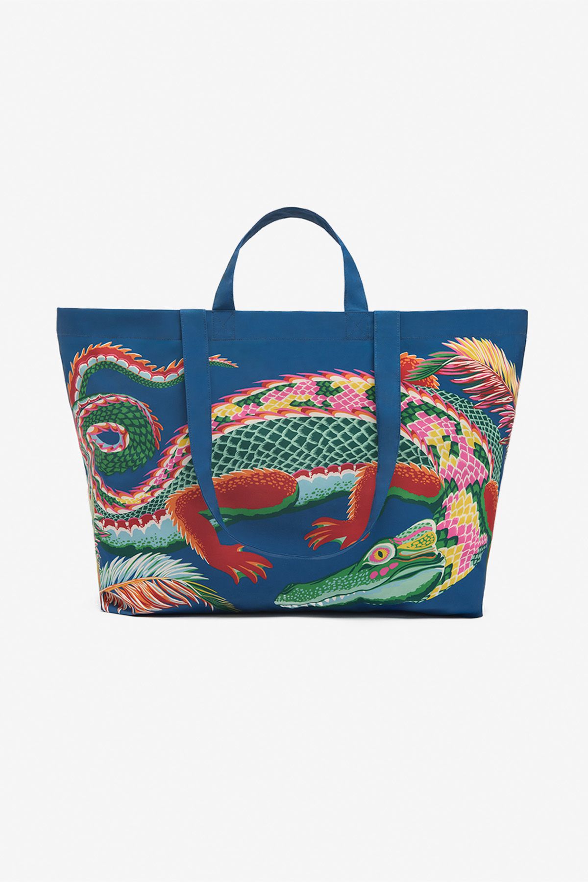 Maxi Shopper Tasche - Croco - Mehrfarbig