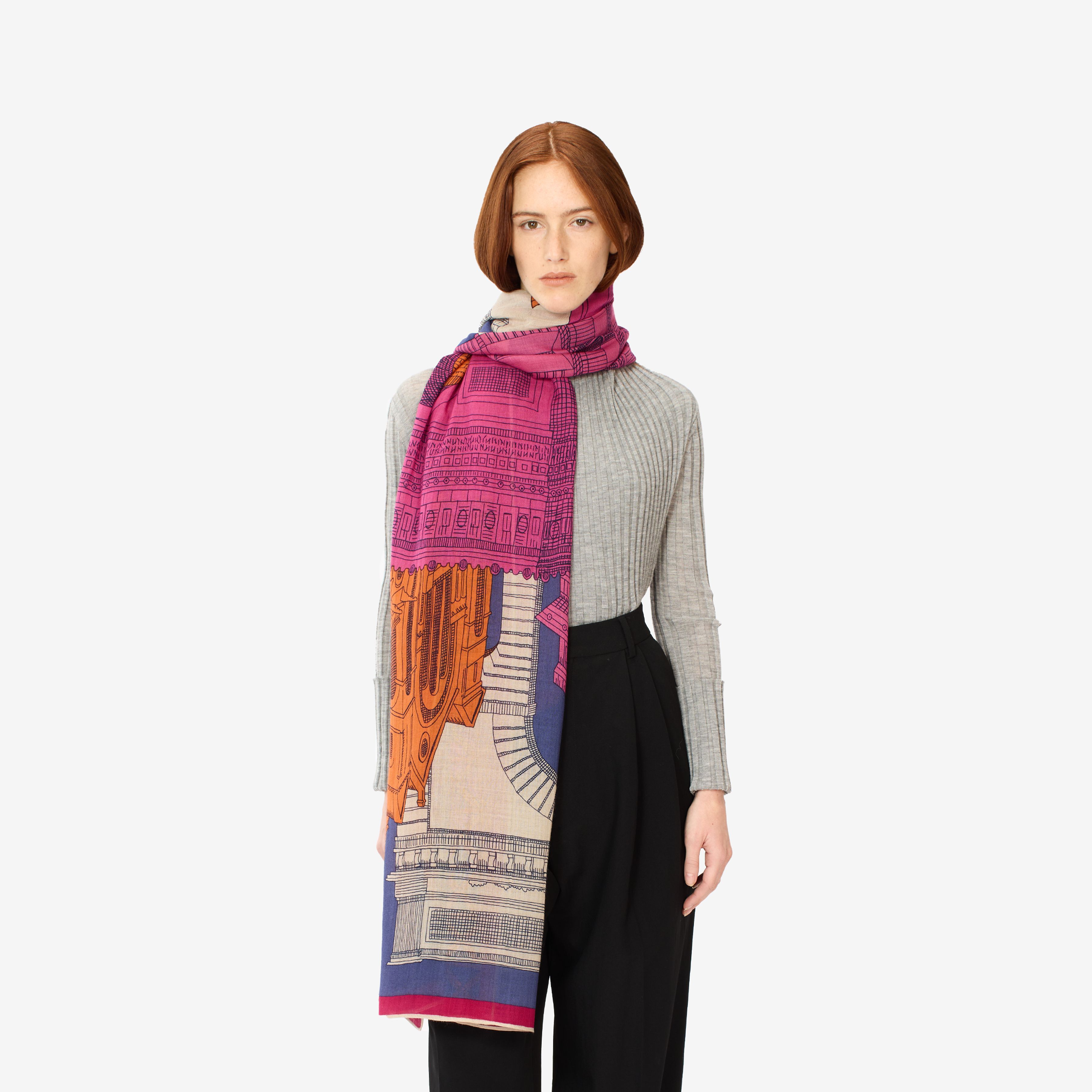 Scarf 100 - Paris - Fuchsia