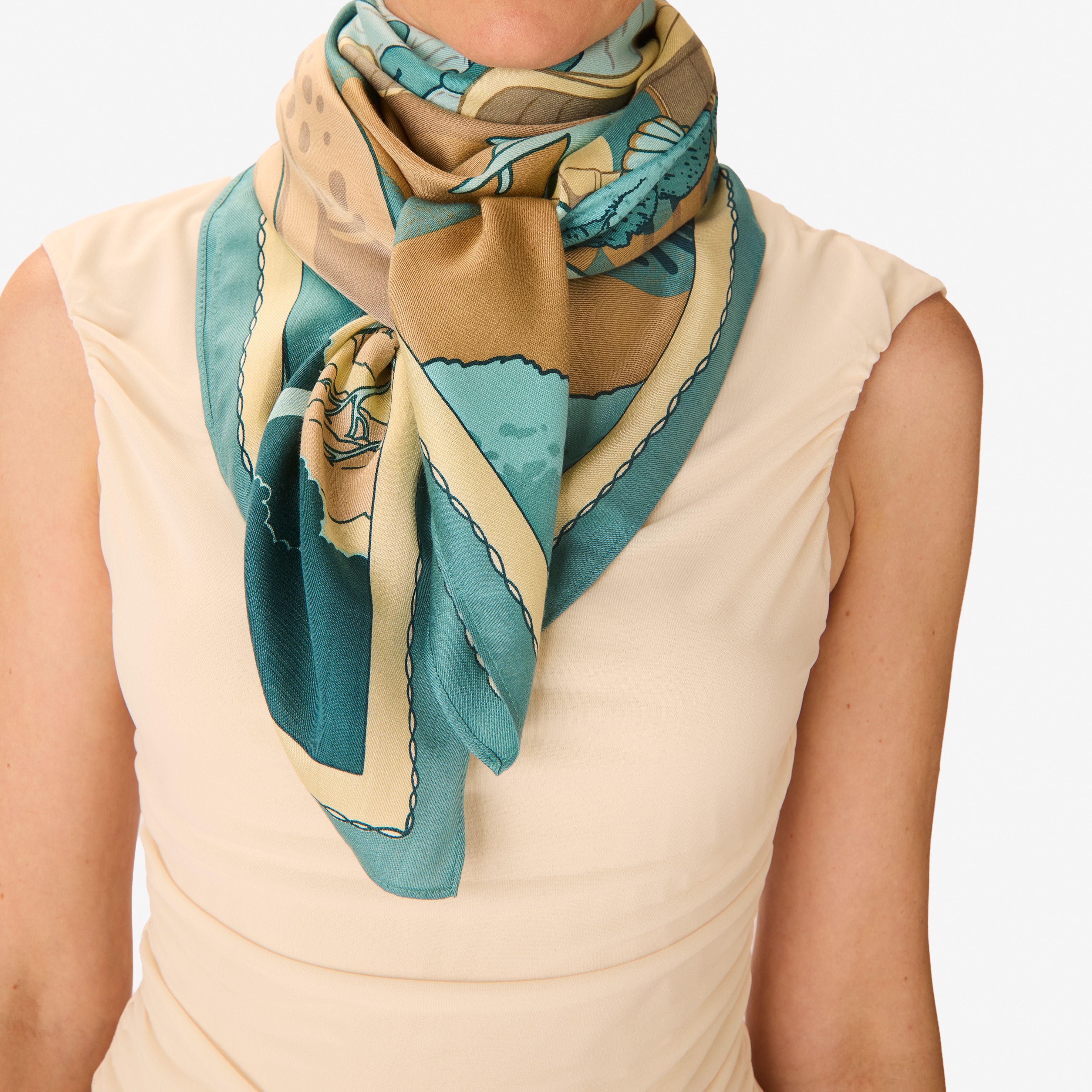 Carré 100 - Jardin - Turquoise