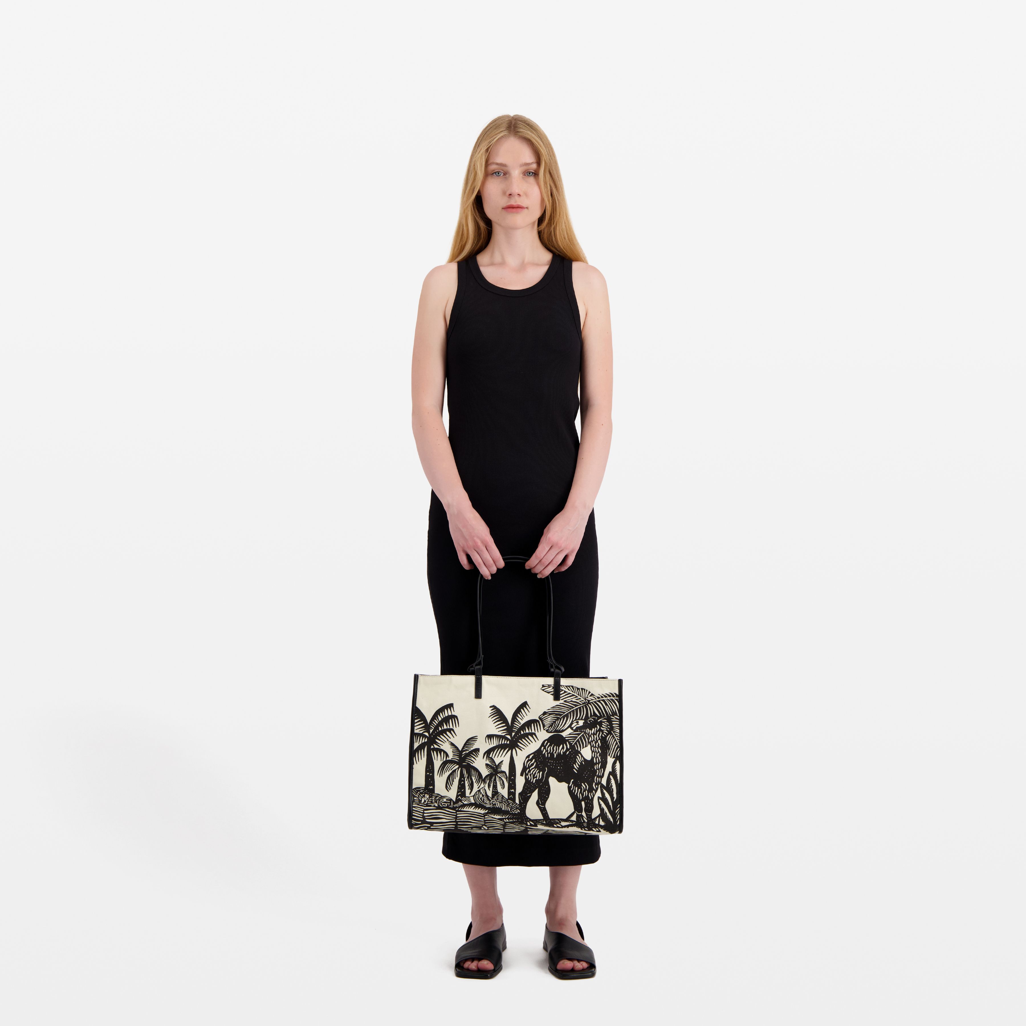 Shopping Bag - Dromadaire et Poulpe - Black And White