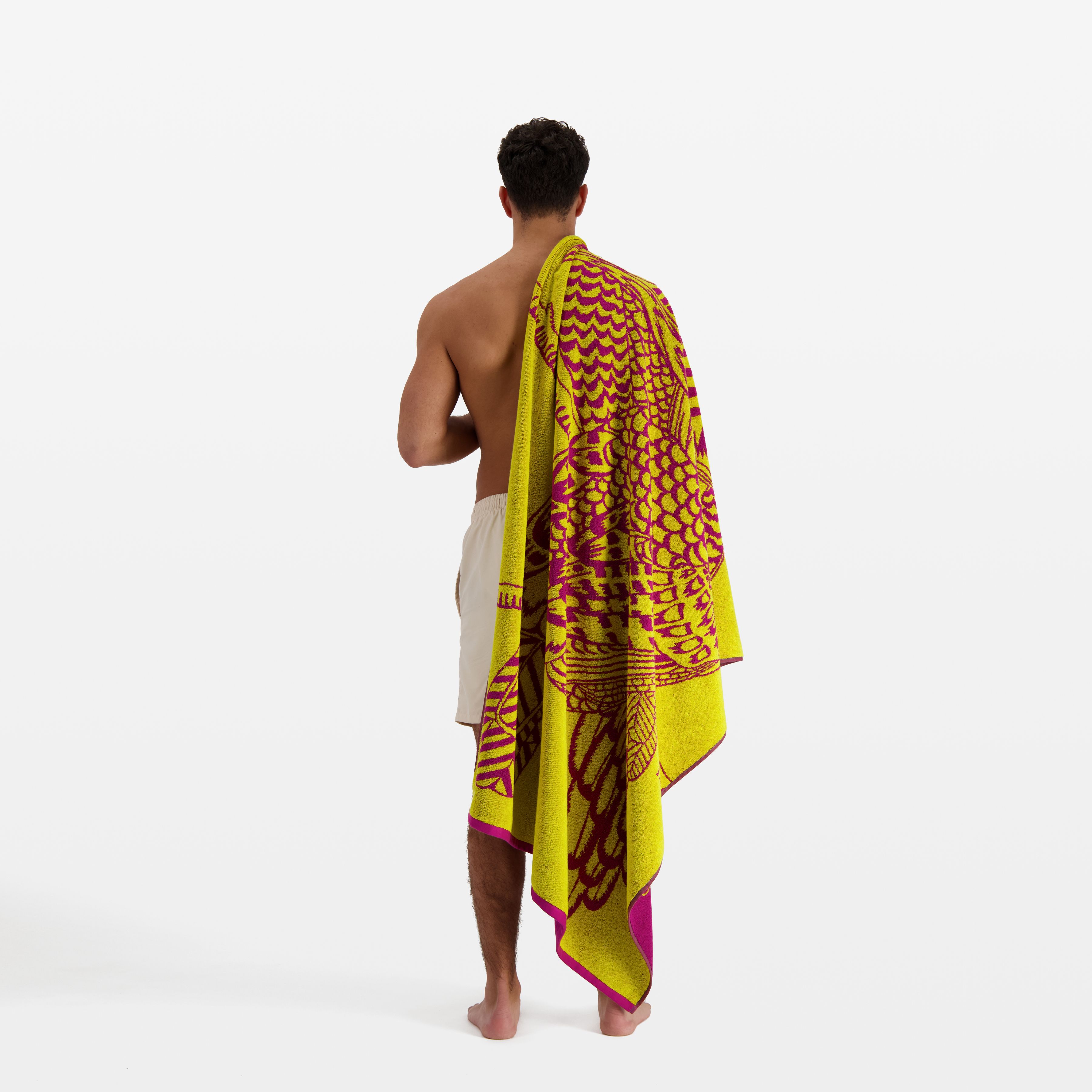Serviette de Plage - Toucan - Jaune
