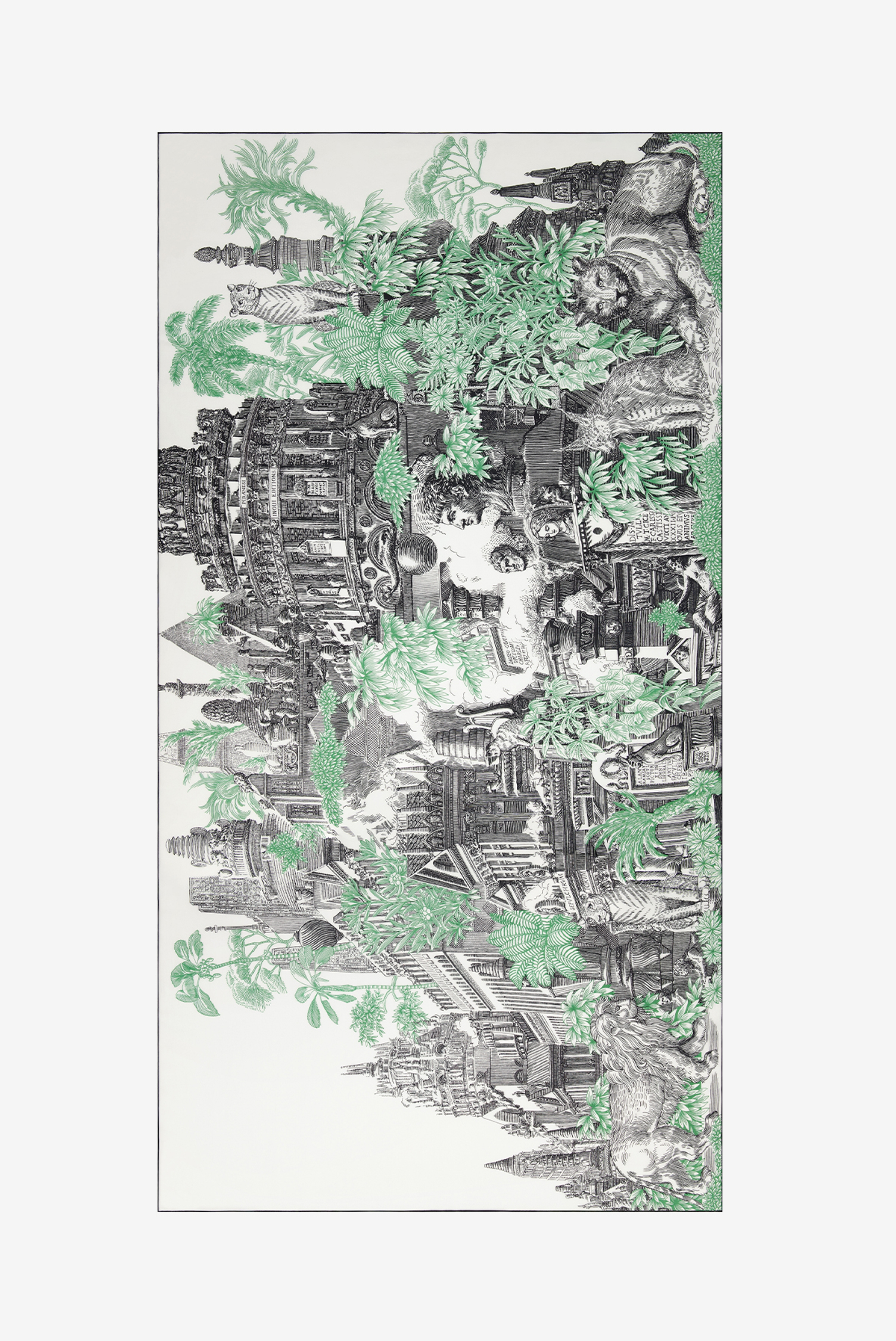 Scarf 100 - Piranesi - Green