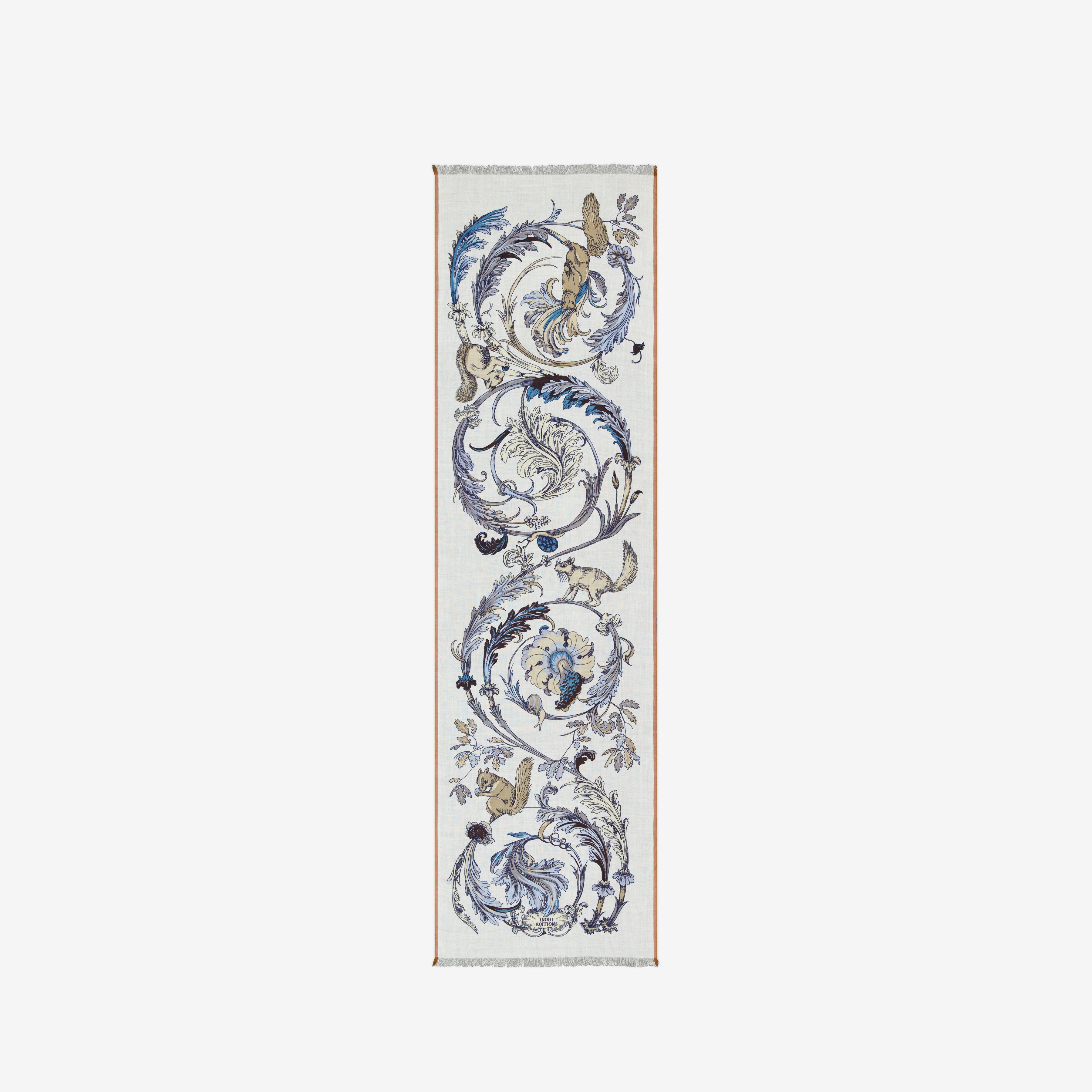 Scarf 55 - Rococo - White