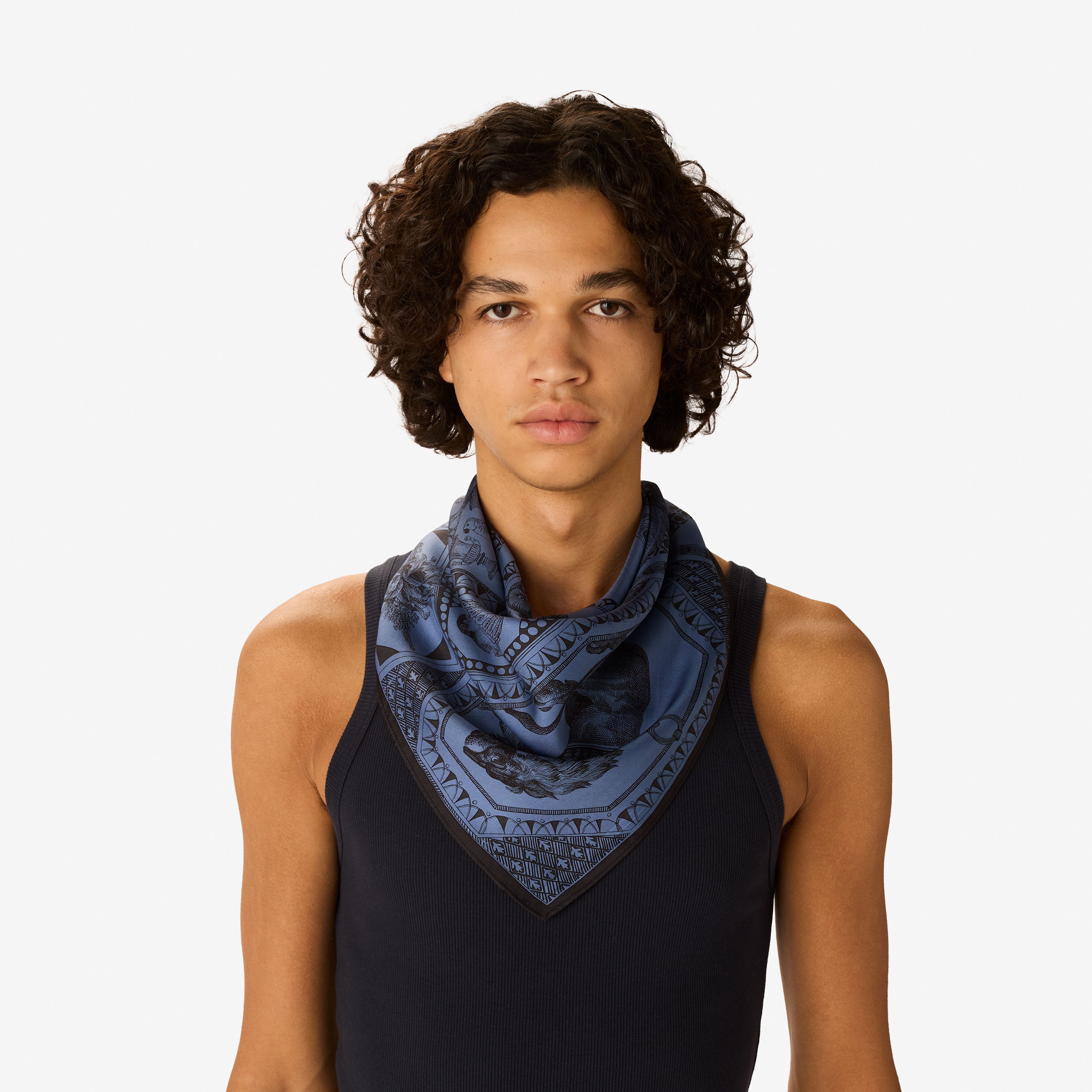 Pañuelo 65 - Barocco - Azul