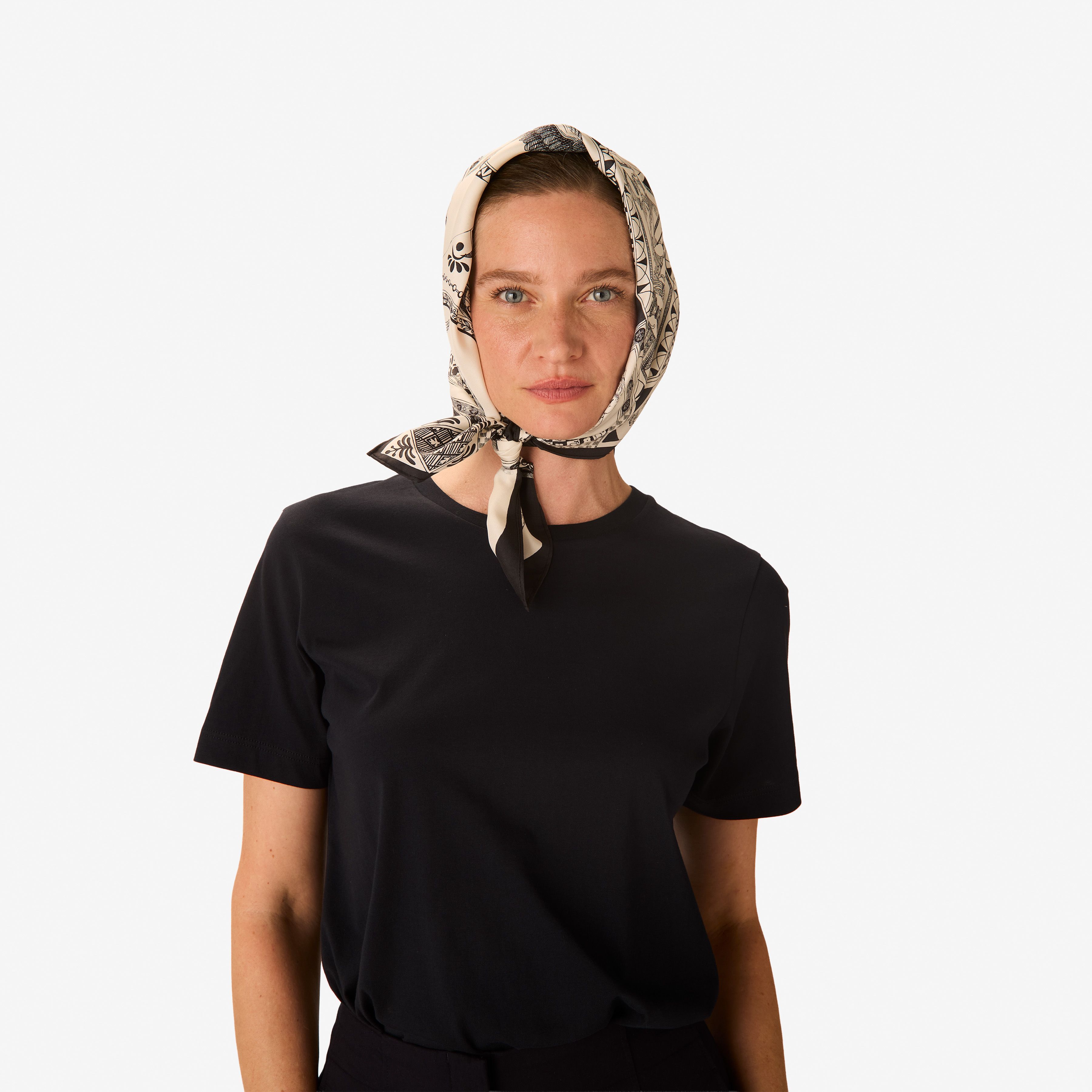 Pañuelo 65 - Barocco - Negro