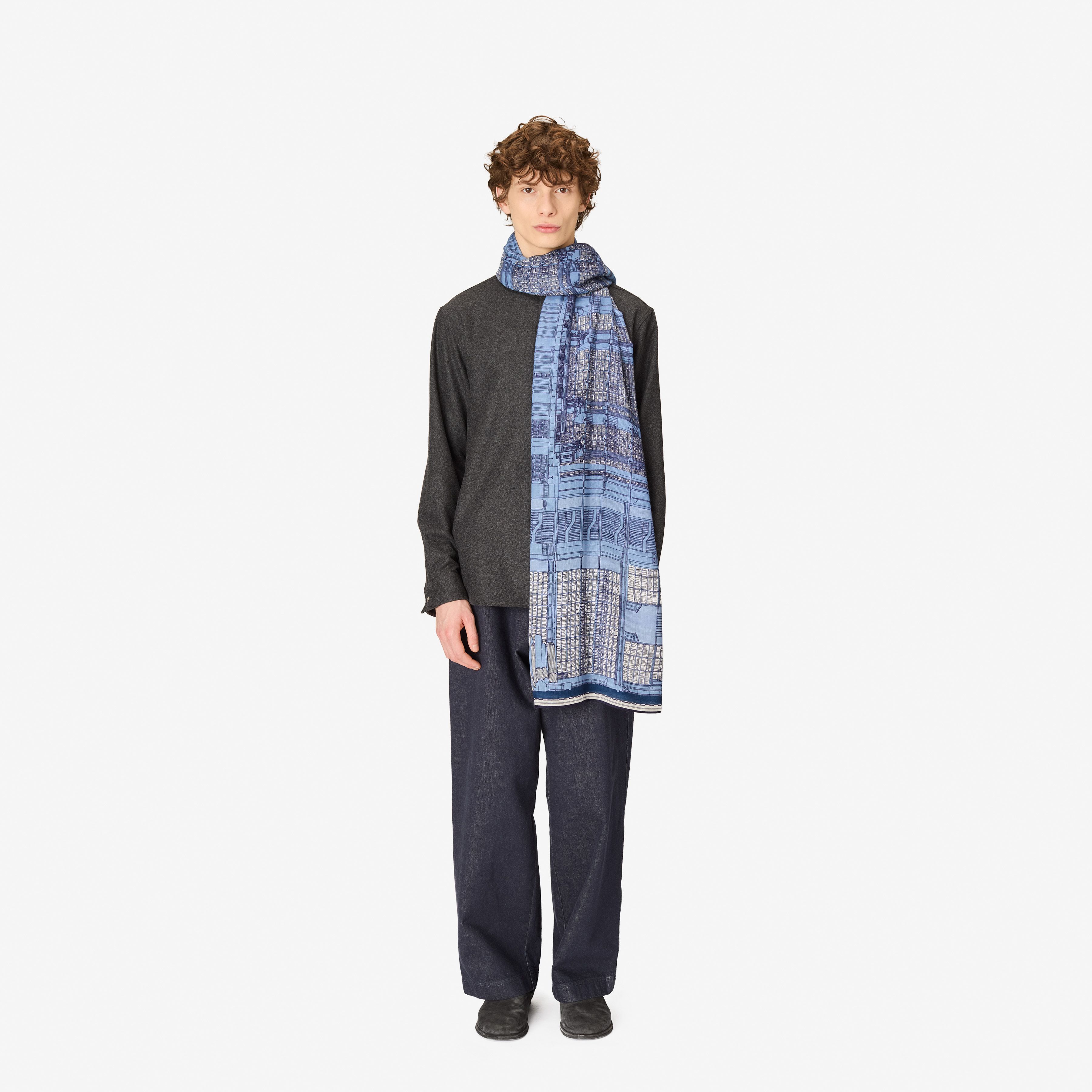 Scarf 100 - Vivienne - Blue