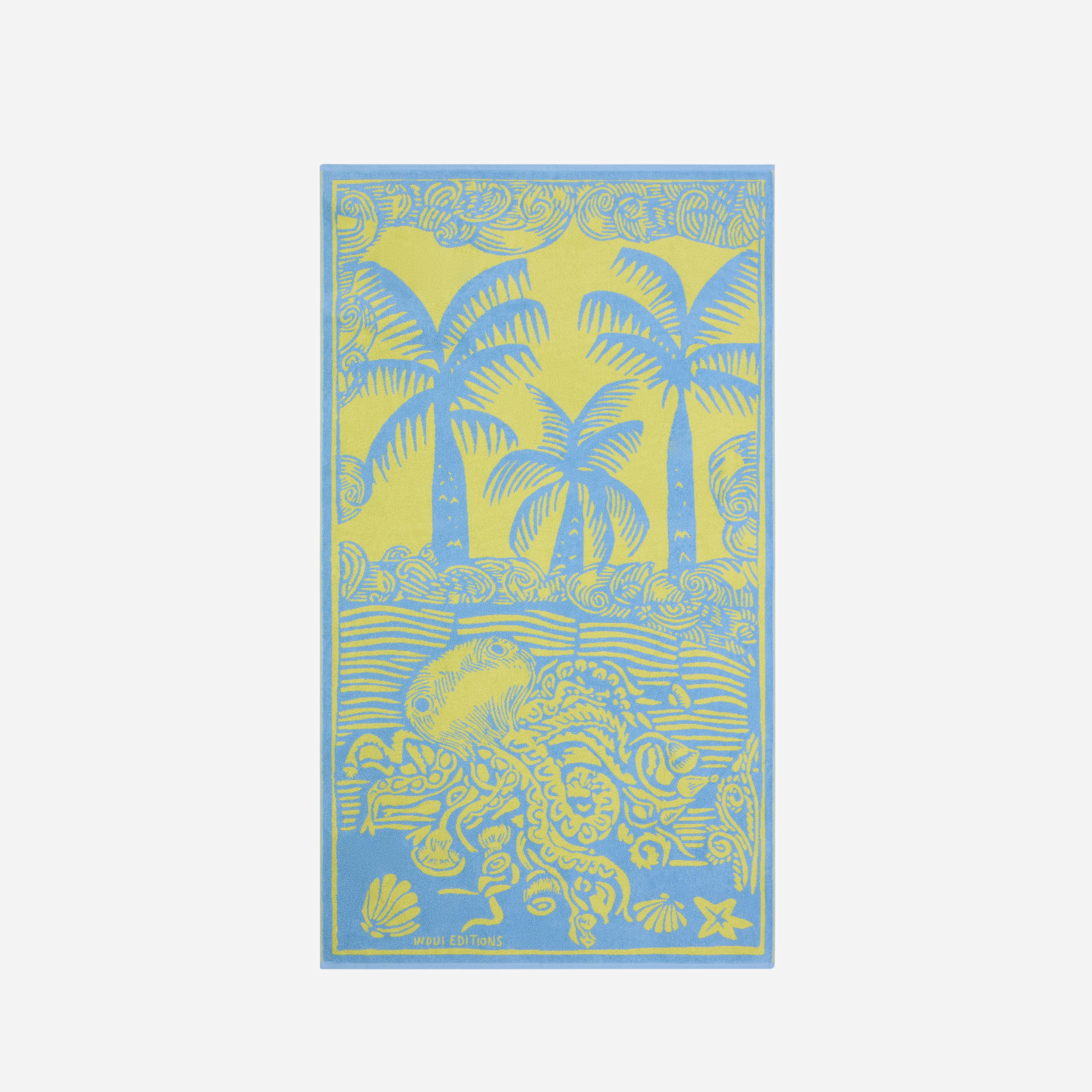 Beach Towel - Poulpe - Yellow
