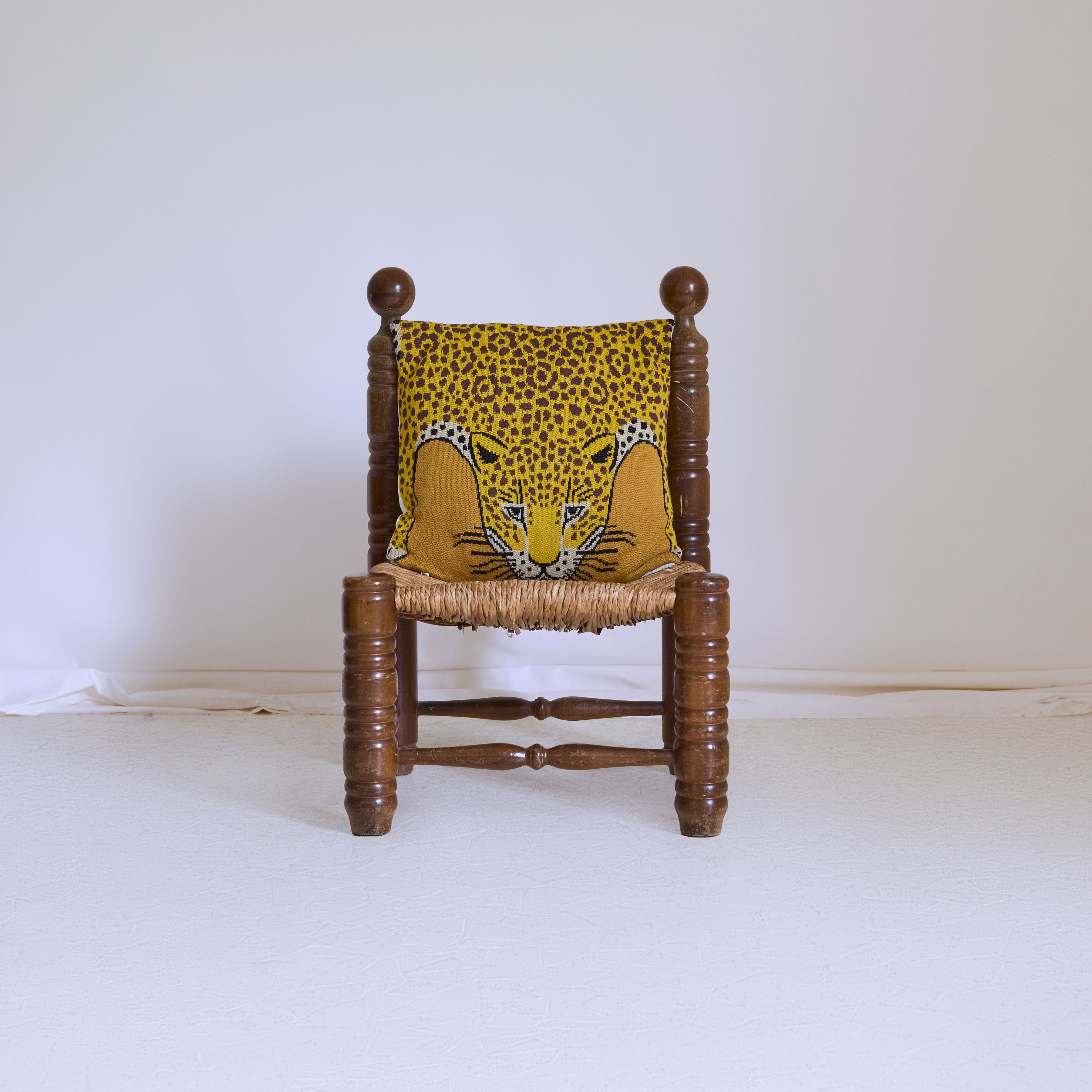Kissenbezug  40 - Leopard - Safran