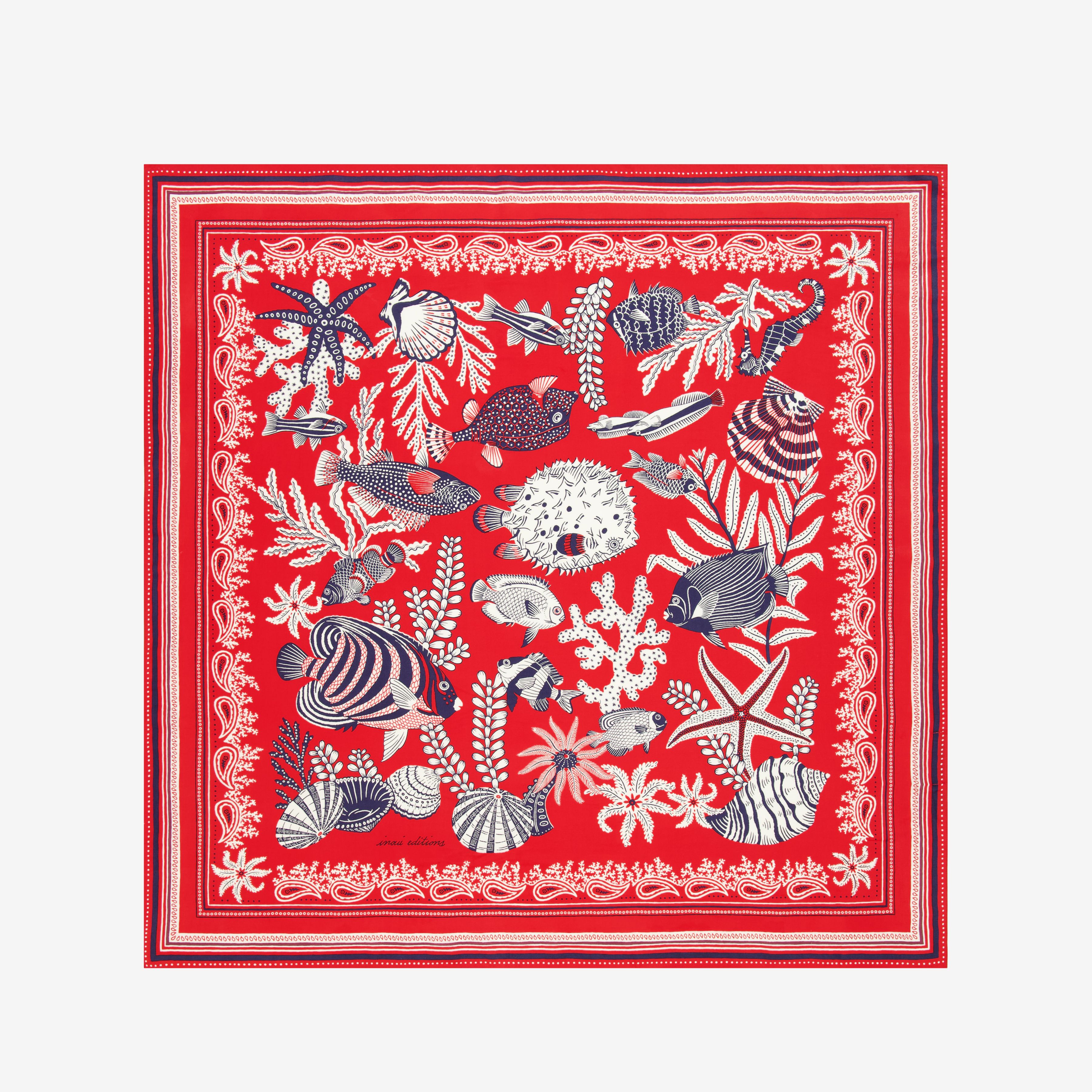 Carré 100 - Neptune - Rouge