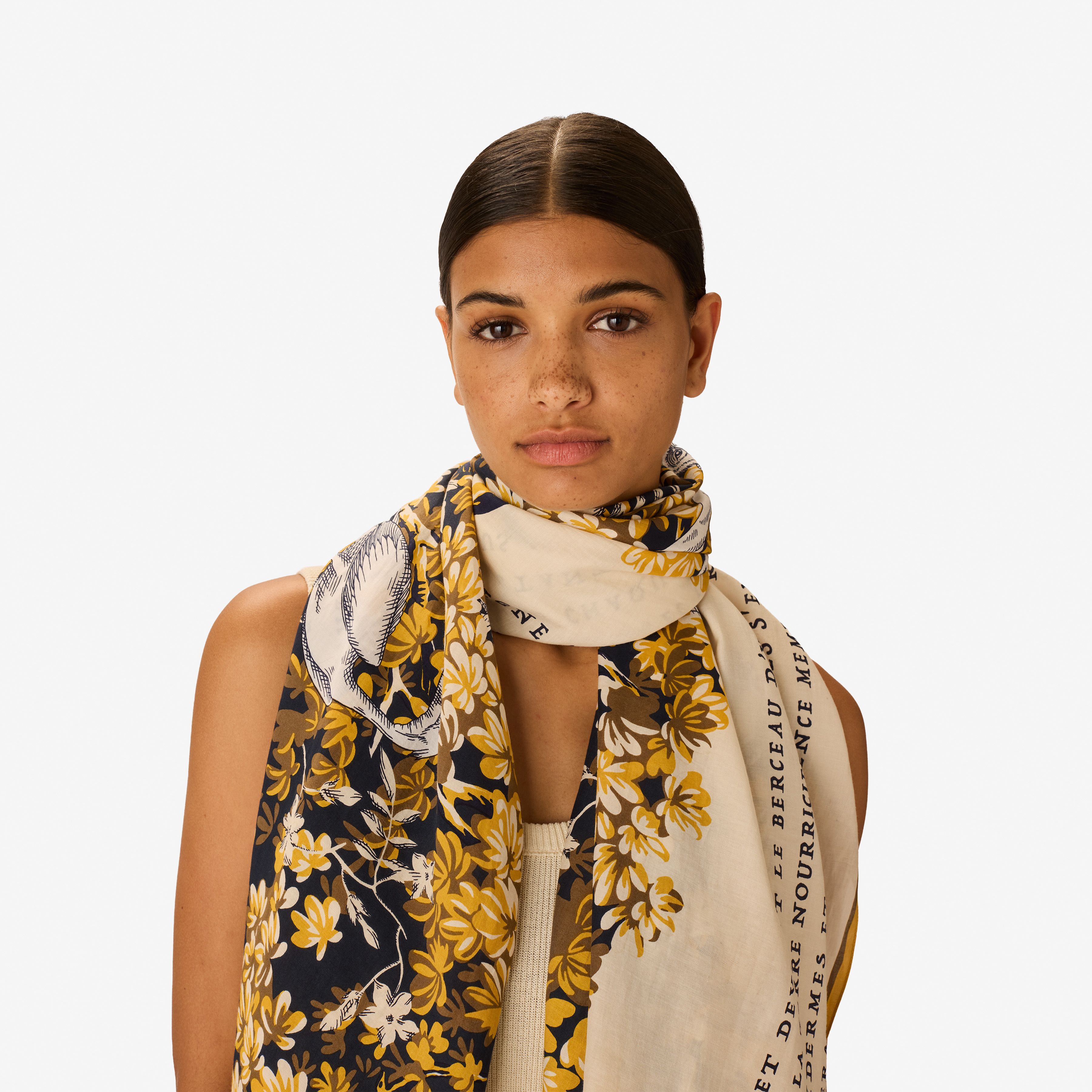 Scarf 100 - Bestiaire - white