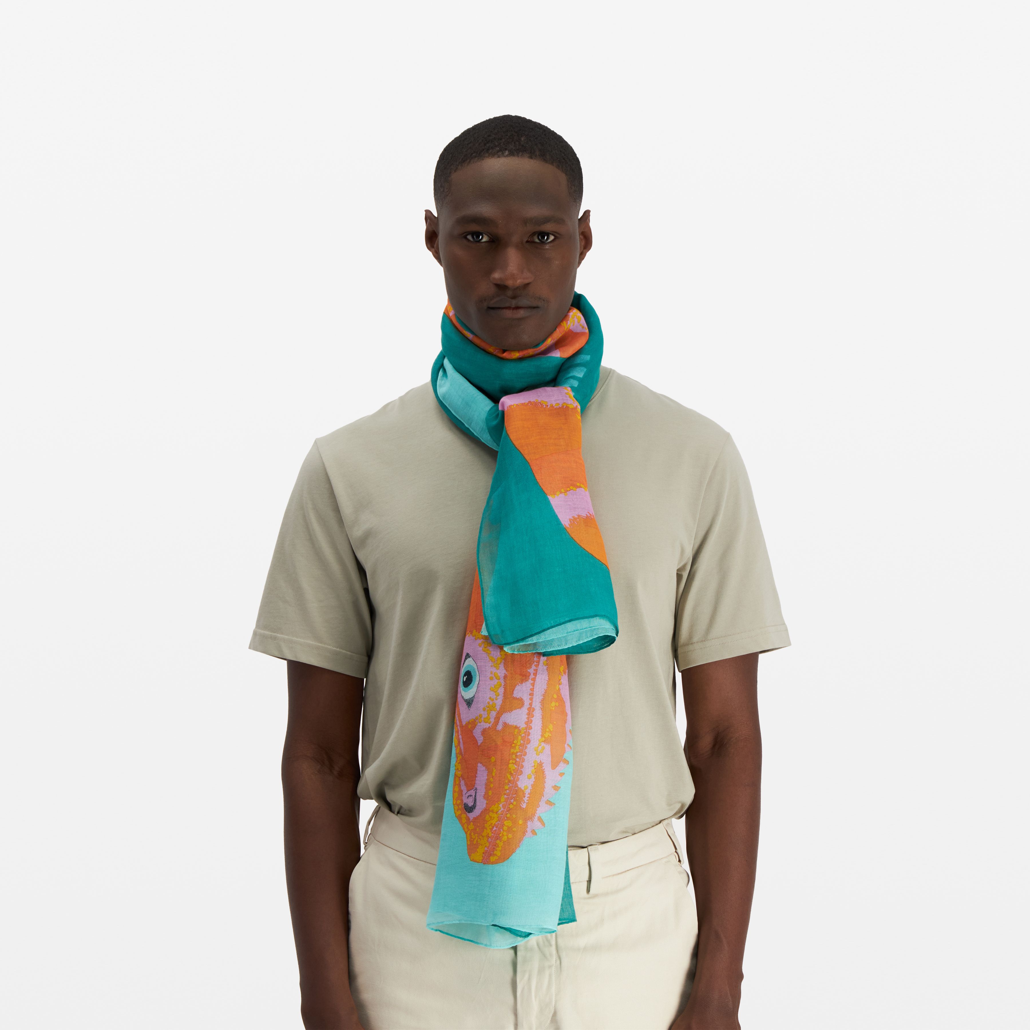 Scarf 100 - Komodo - Turquoise Blue
