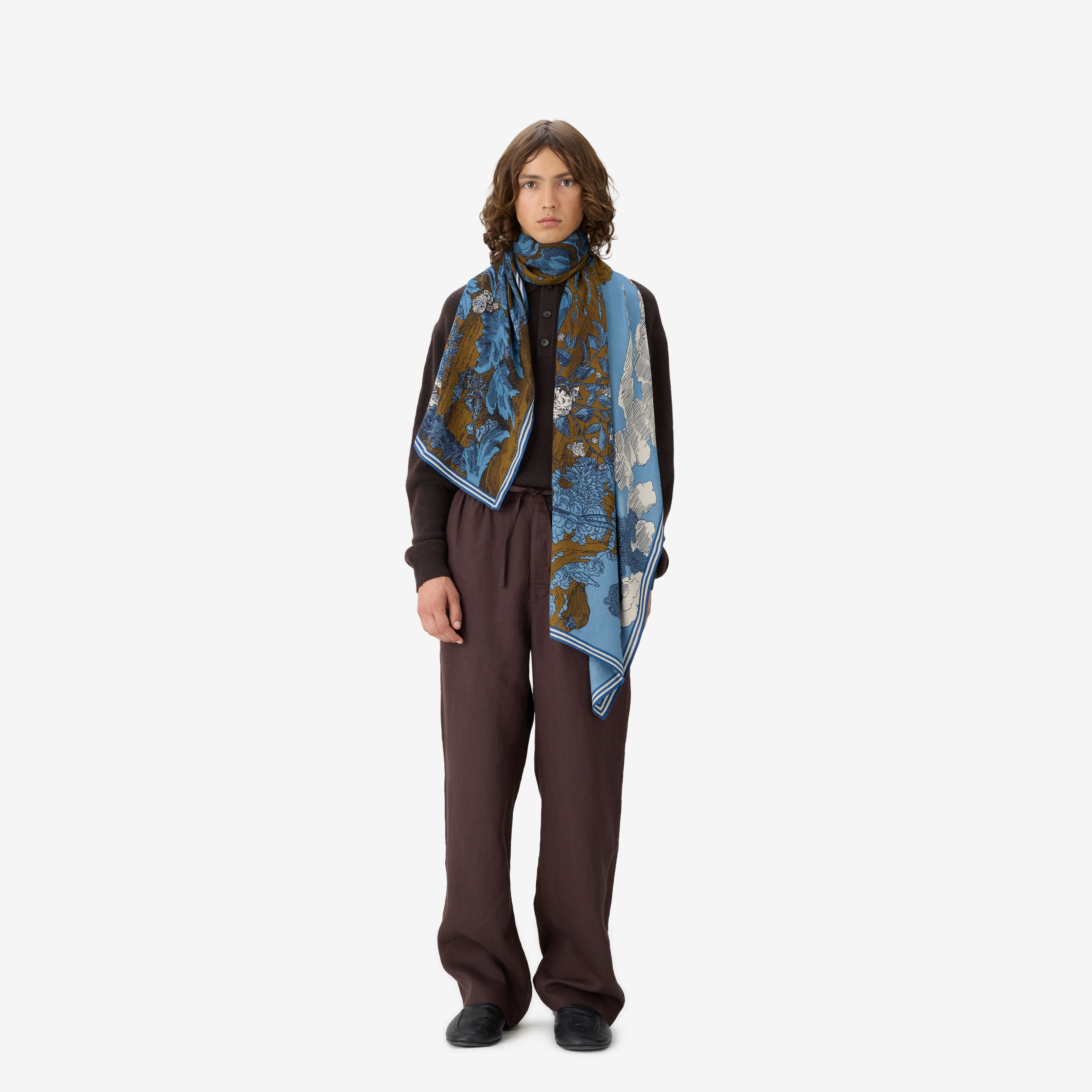 Schal 100 - Reve - Duck Blau