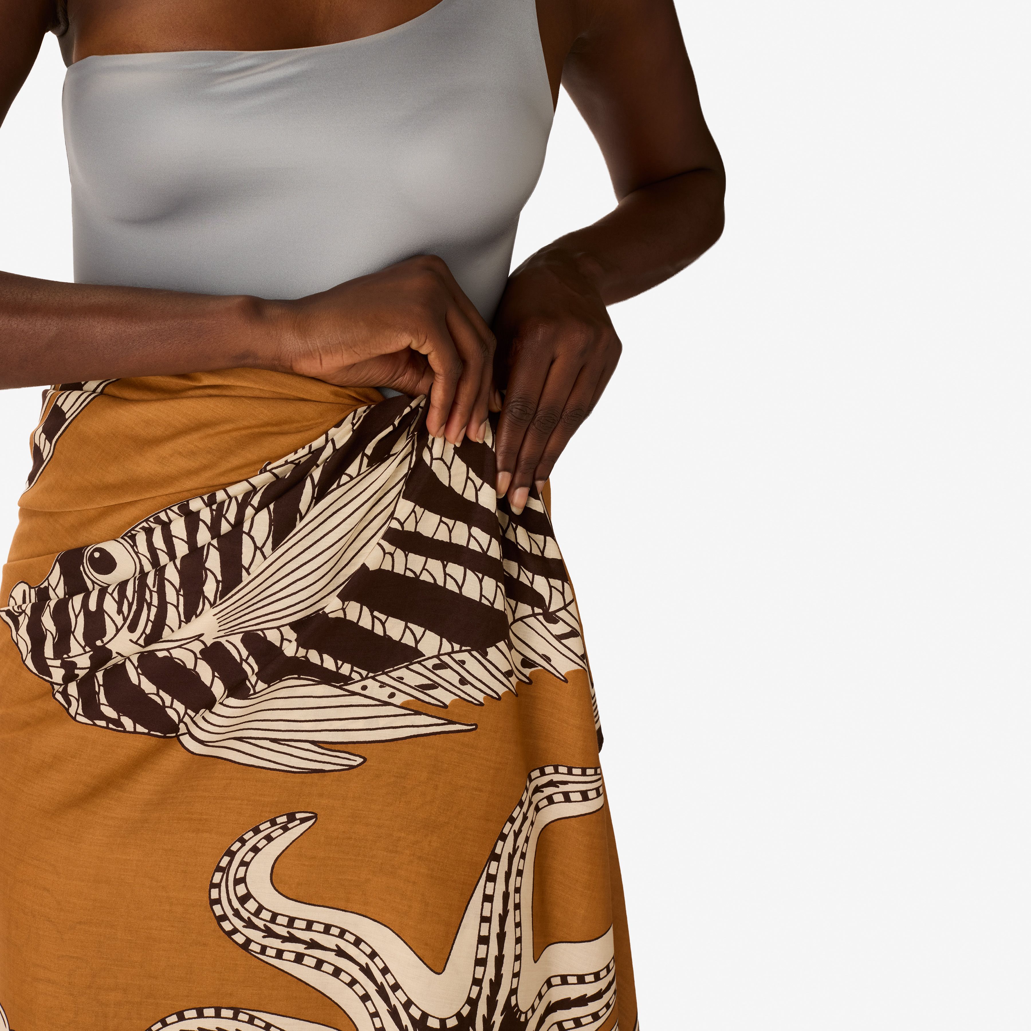 Scarf 100 - Vague - Golden Brown