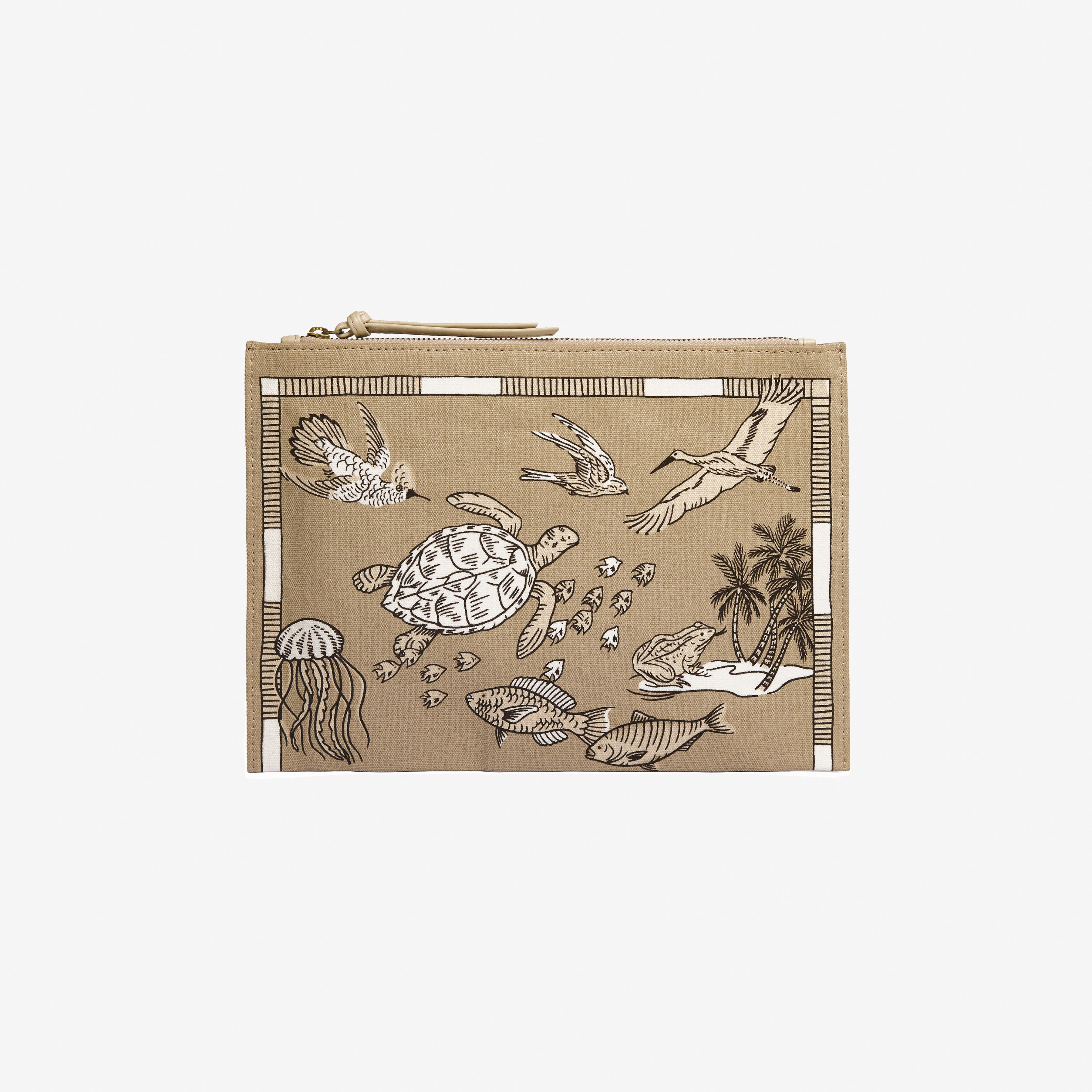 Bolso de Mano - Atlas - Arena