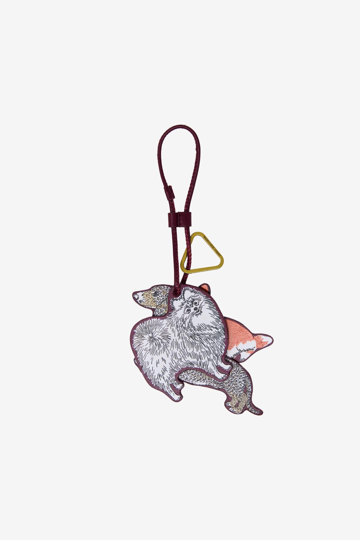 Keychain - Toutou - Burgundy
