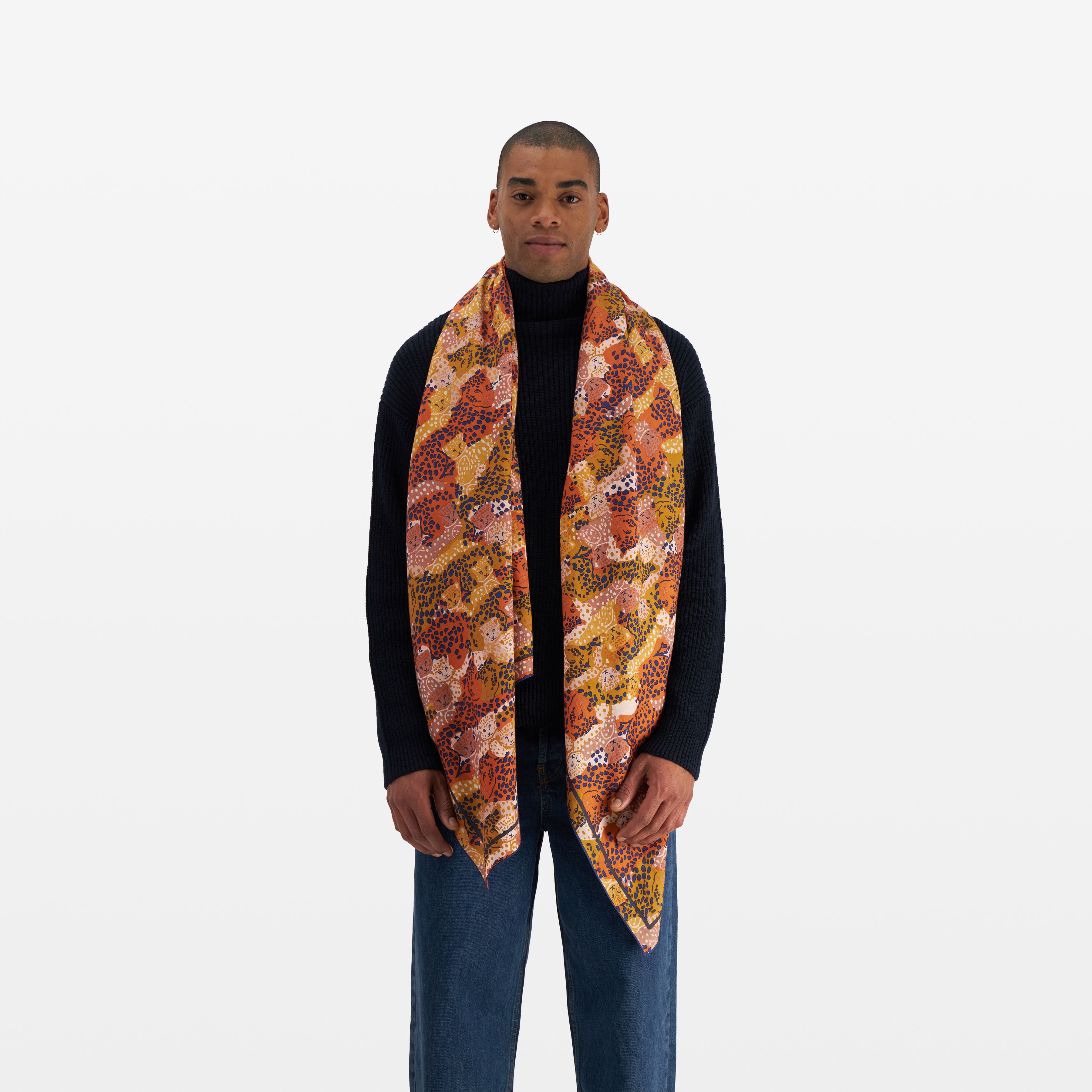 Scarf 100 - Tetris - Orange