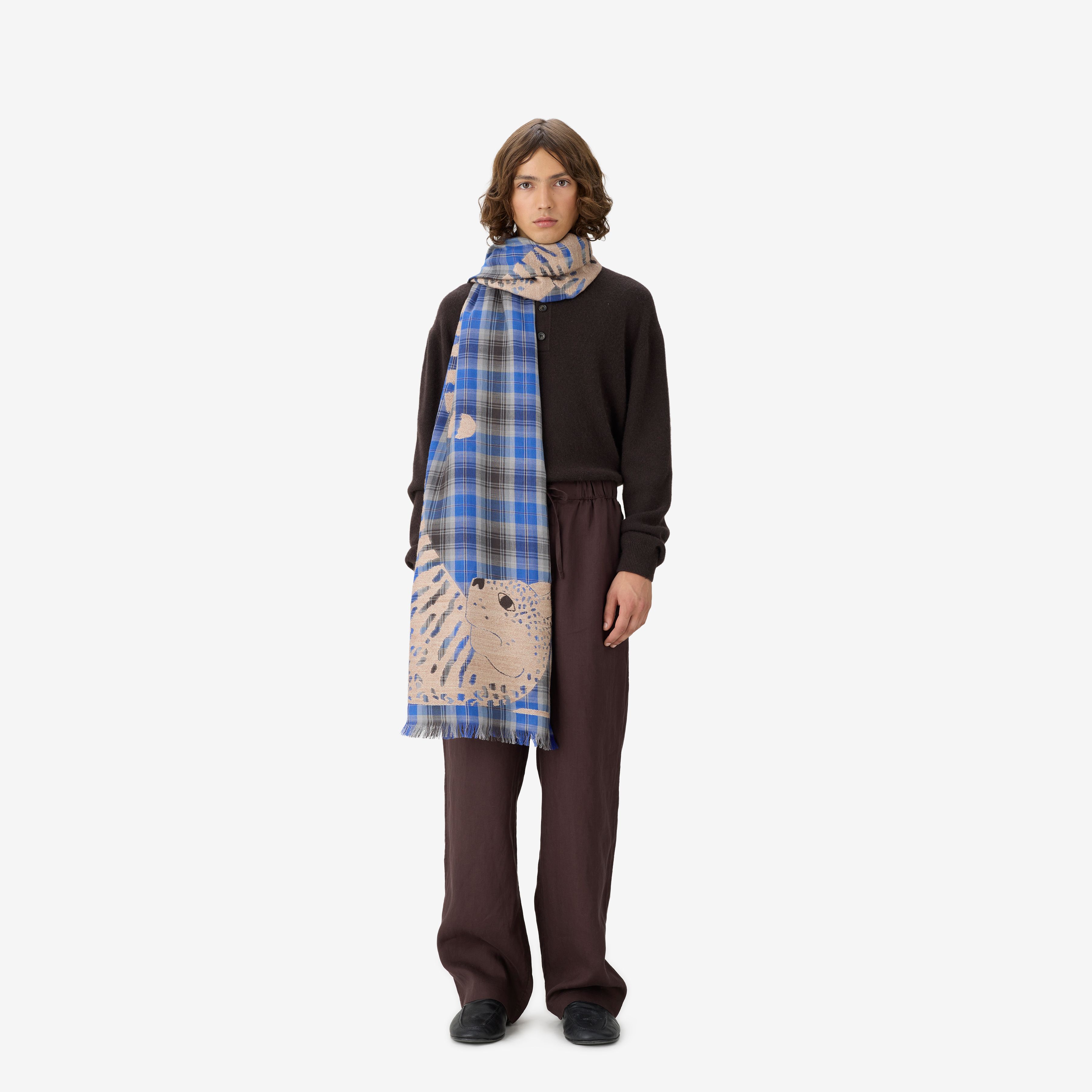 Scarf 70 - 3d - Panteo - Blue