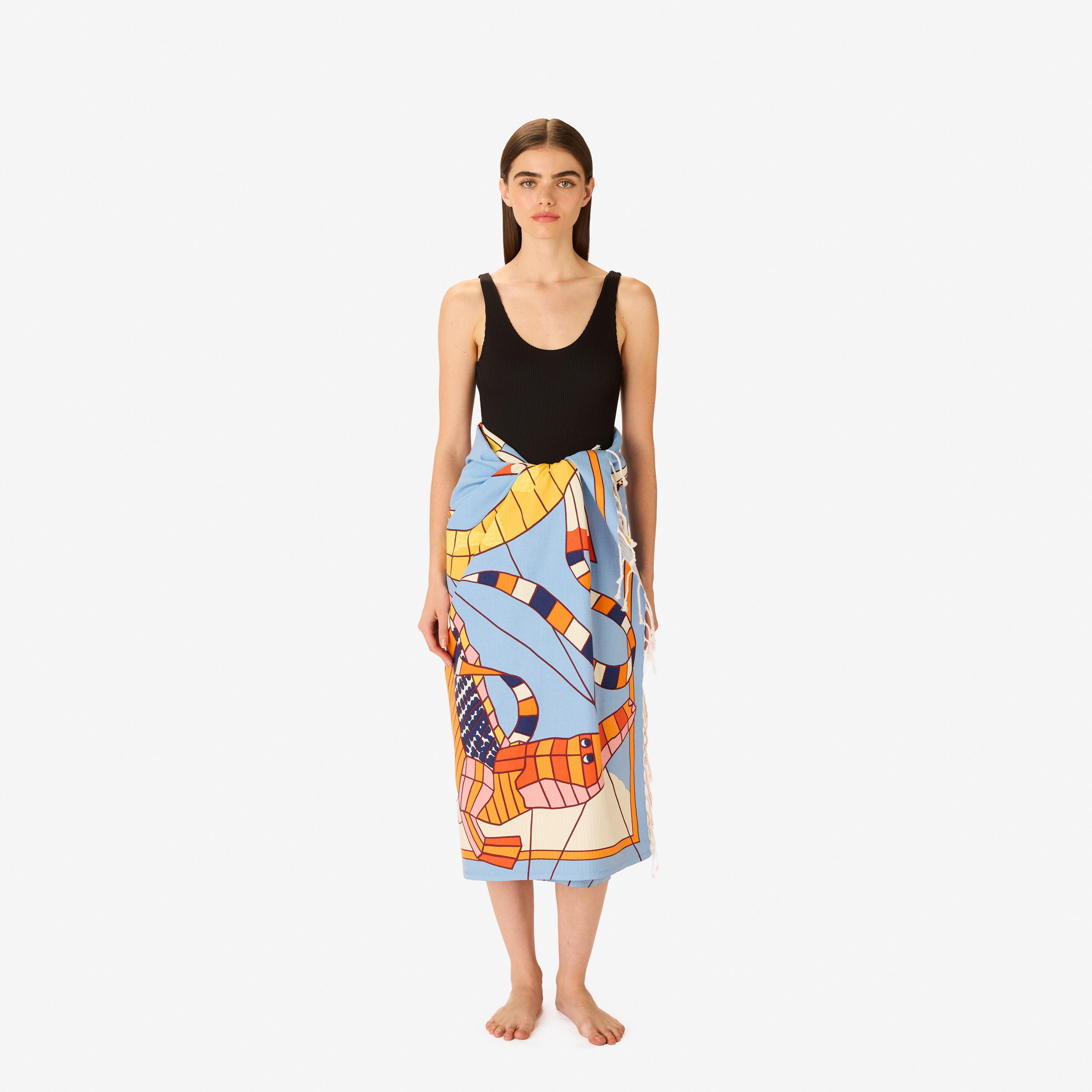 Fouta 100 - Cerfs Volants - Orange