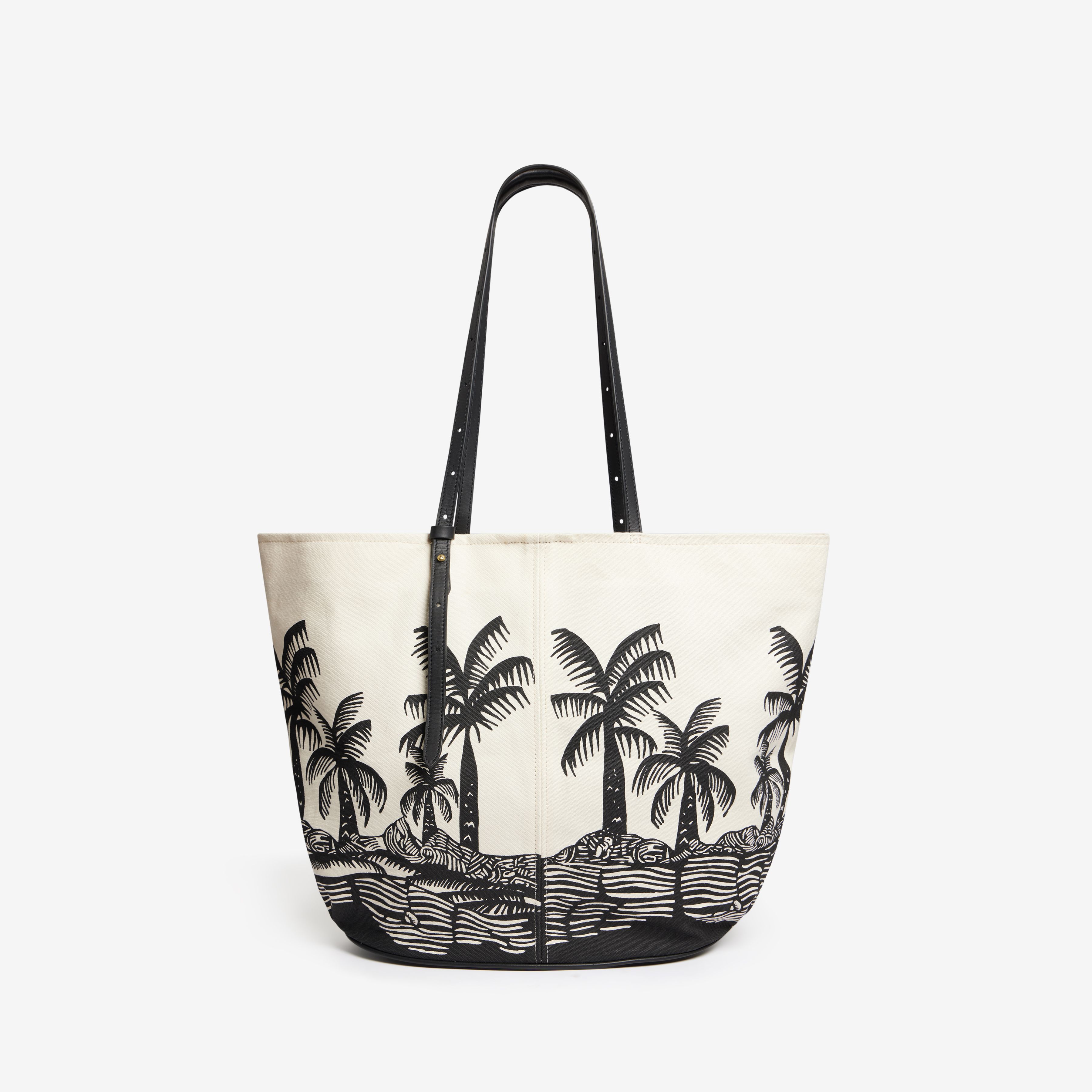 Soft Shopping Bag - Dromadaire et Poulpe - Black And White