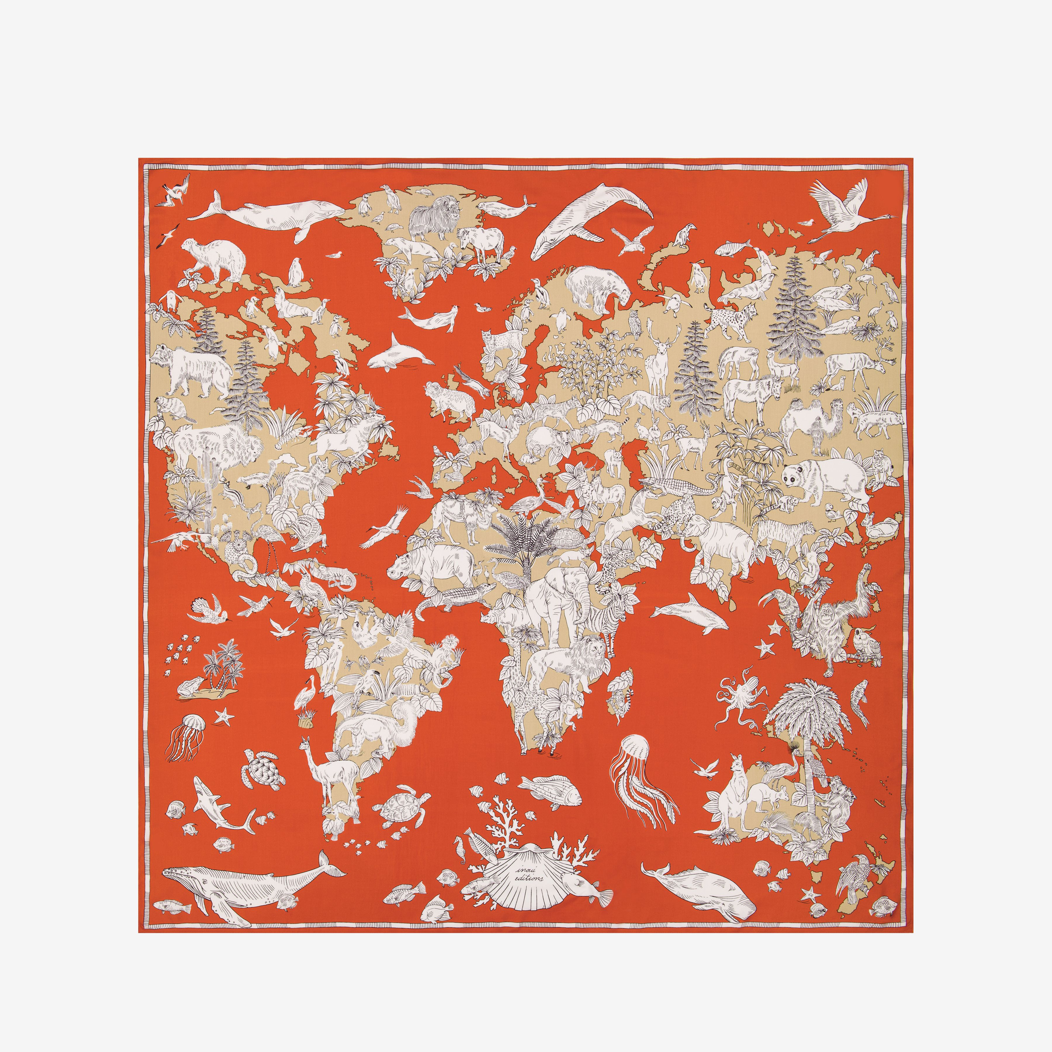 Pañuelo 130 - Atlas - Naranja
