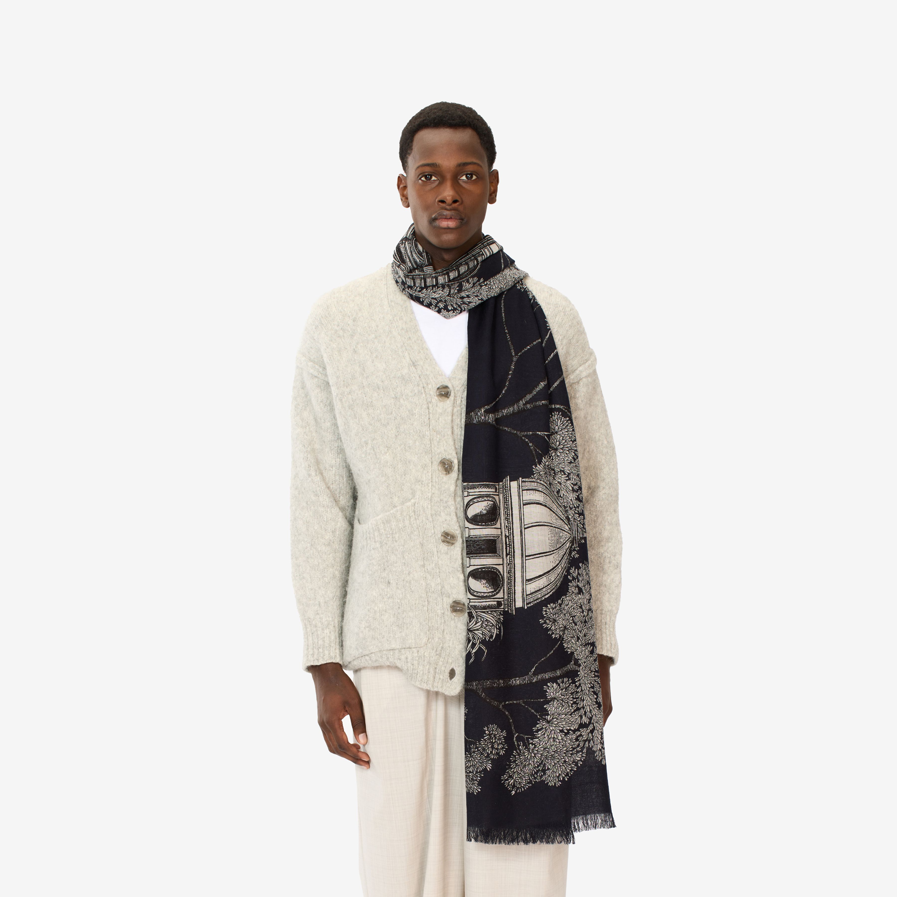 Scarf 80 - Mirage - Black