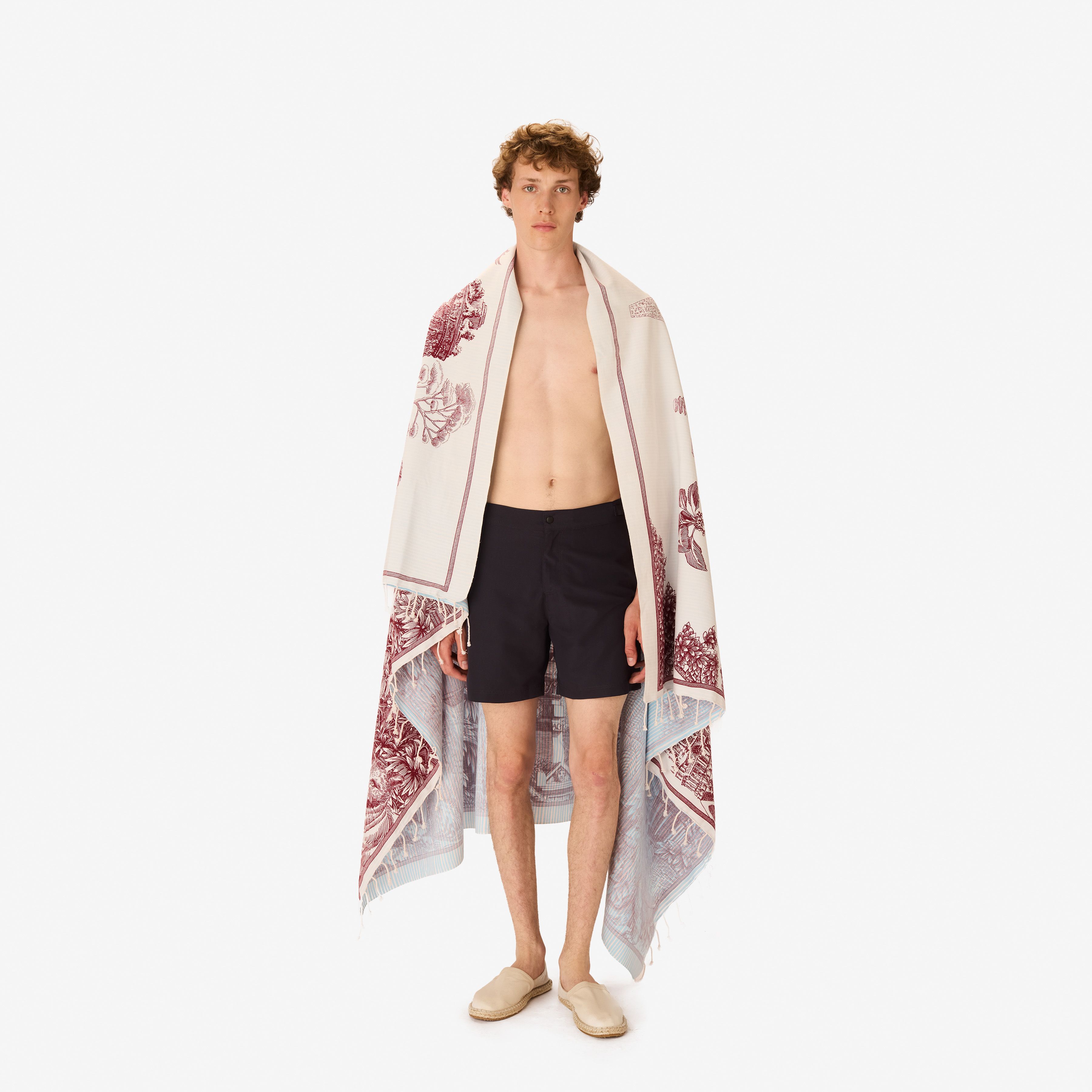 Toalla Fouta 140 - Piranesi - Rojo
