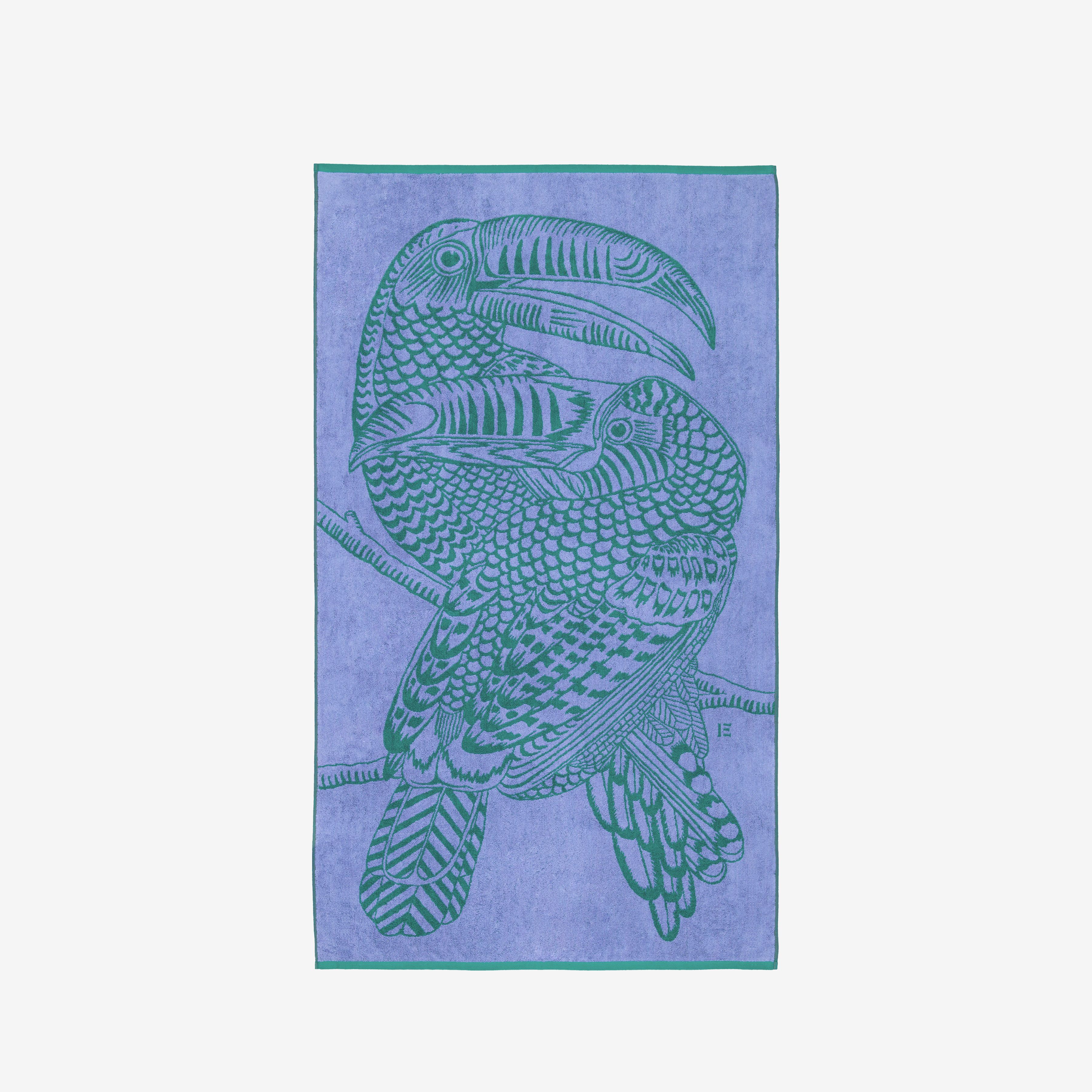 Serviette de Plage - Toucan - Lavande