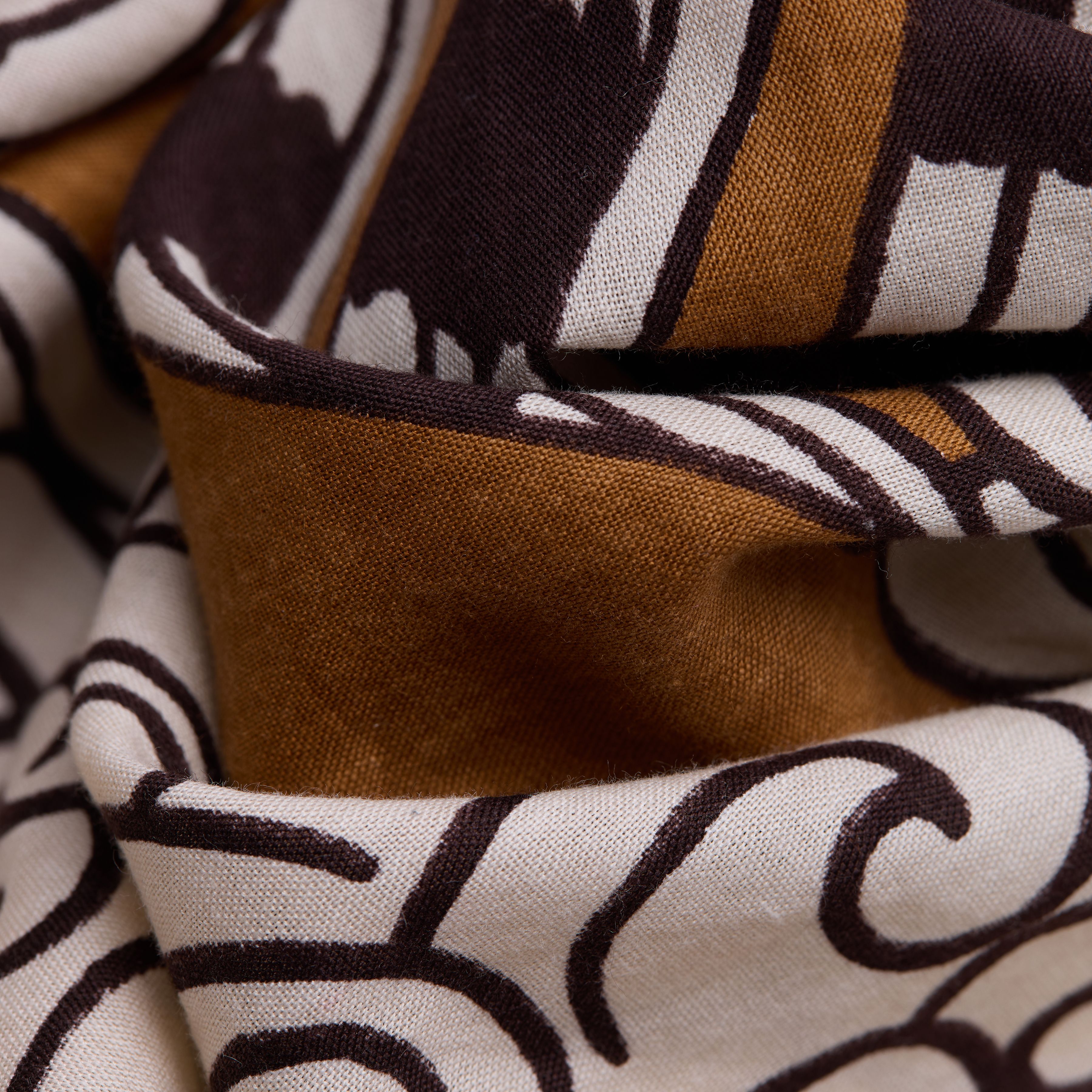 Scarf 100 - Vague - Golden Brown
