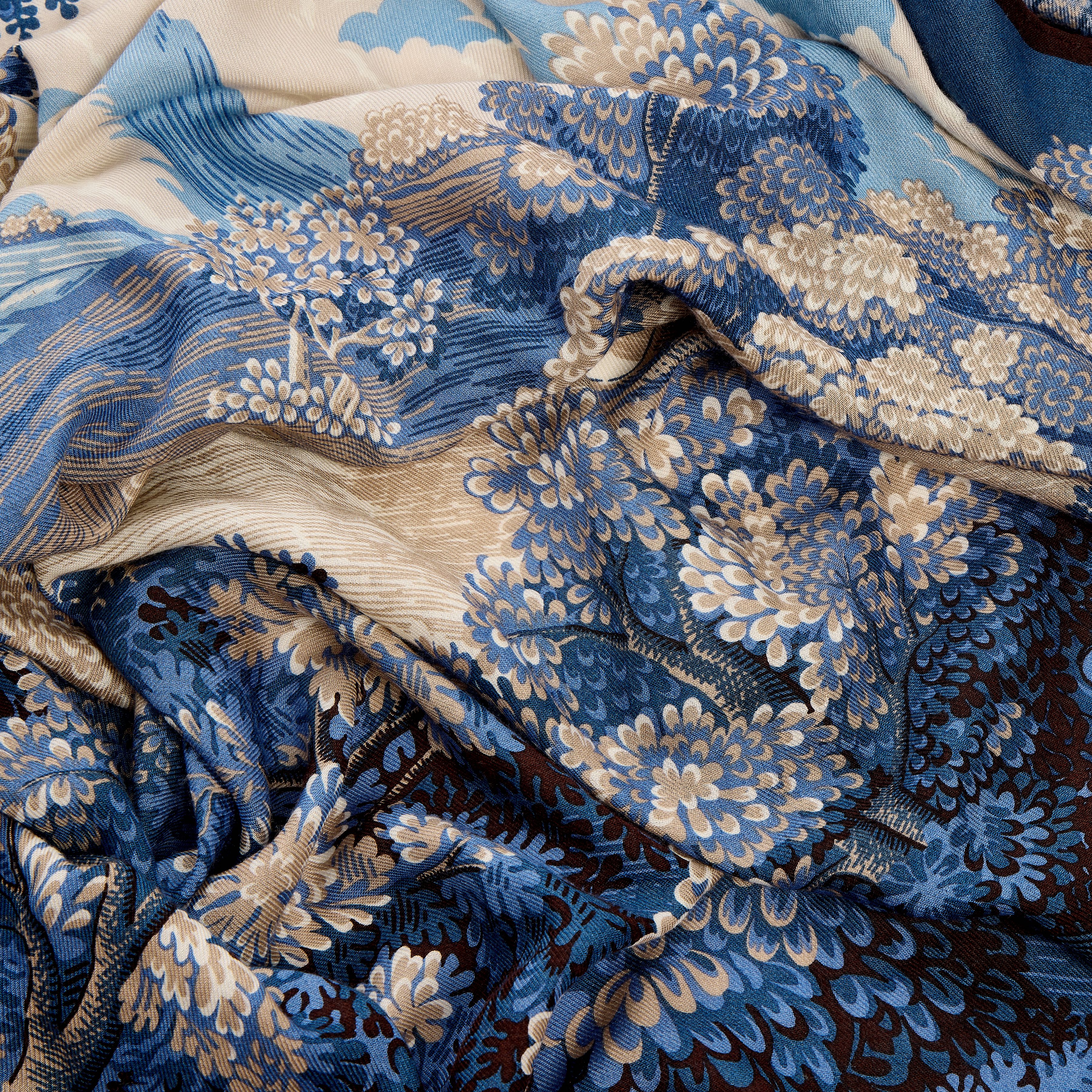 Scarf 100 - Come - Blue